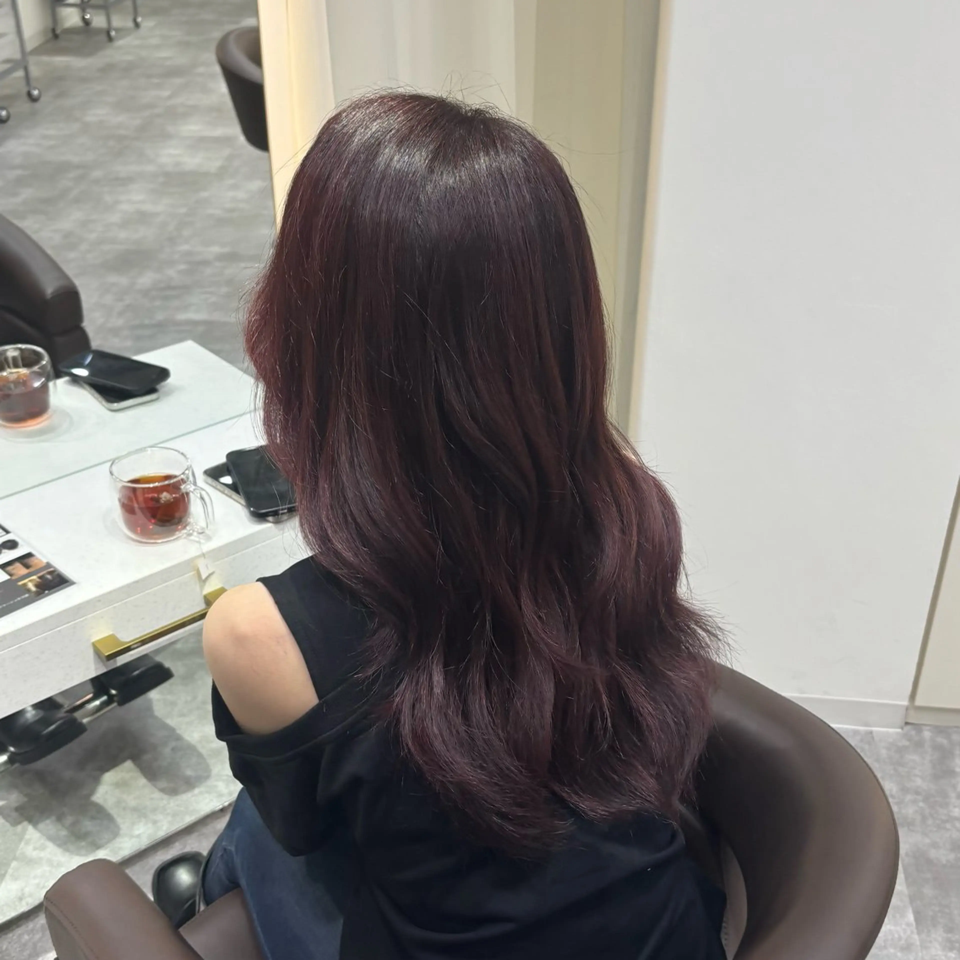 セミロング カラー ヘアカラー トリートメント ヘアセット BONDZ SALON Patio st所属・透明感×艶髪カラー 𝐴𝑠𝑢𝑛𝑎のヘアスタイル