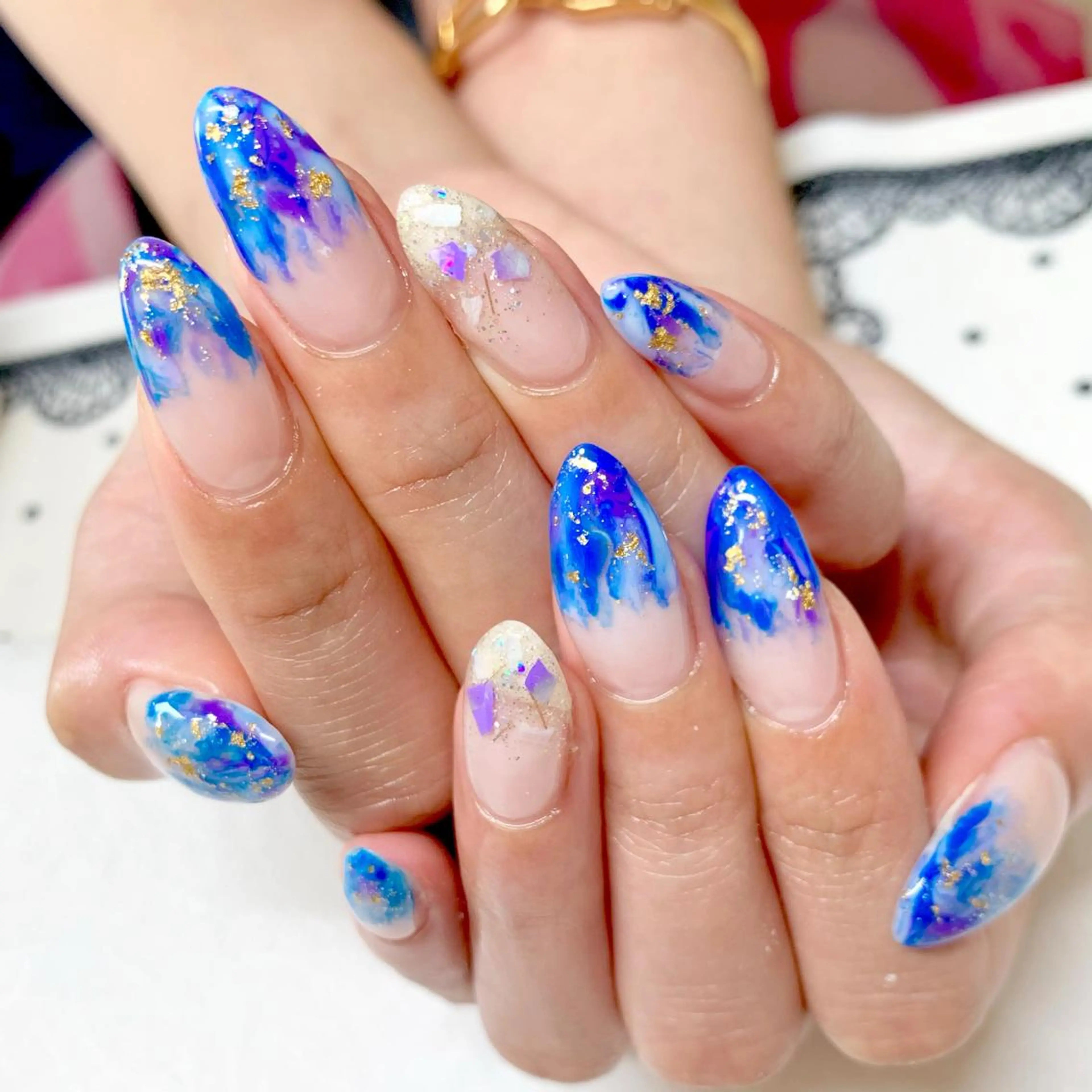 ネイル フットネイル ジェルネイル ニュアンスネイル パラジェル スカルプネイル clover nailのネイルデザイン