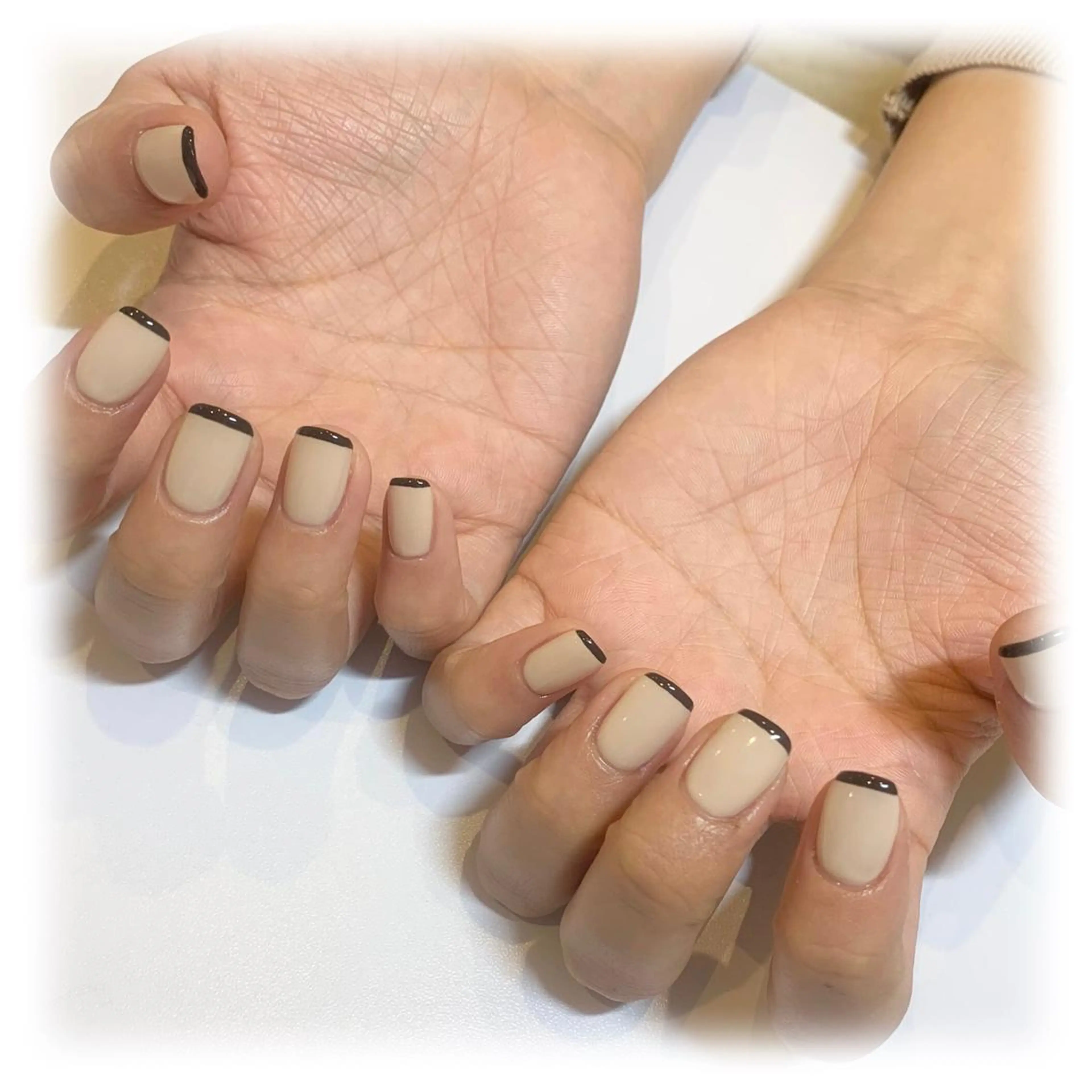 ネイル フレンチネイル スクエアネイル ui nailのネイルデザイン