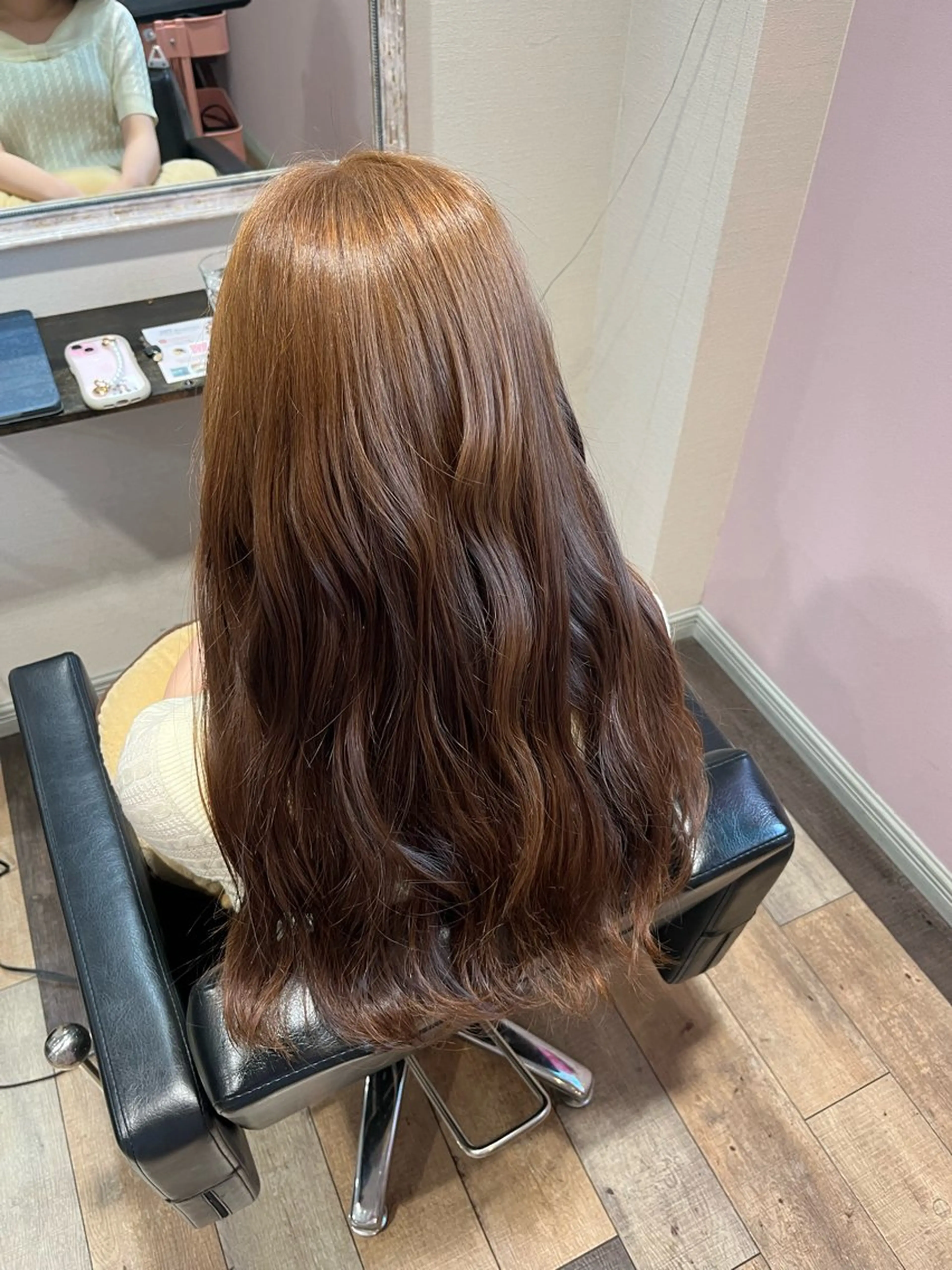 ロング カラー ブリーチ ダブルカラー ブリーチなしカラー 顔まわり/オフィス カラー/青栁優🔆のヘアスタイル