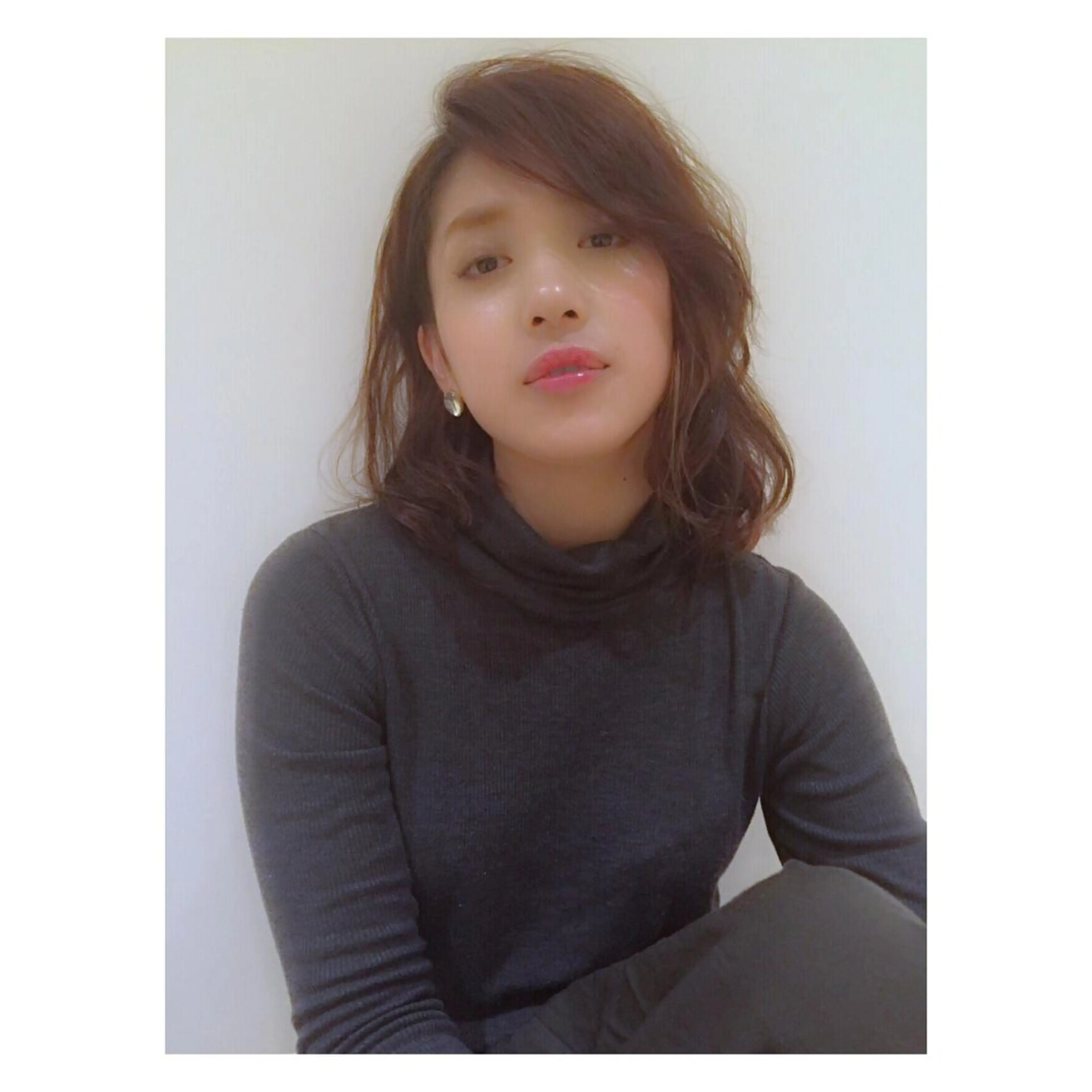 ミディアム カラー ヘアアレンジ GO TODAY SHAiRE SALON所属・透明感カラー🤎 ゆりのヘアスタイル