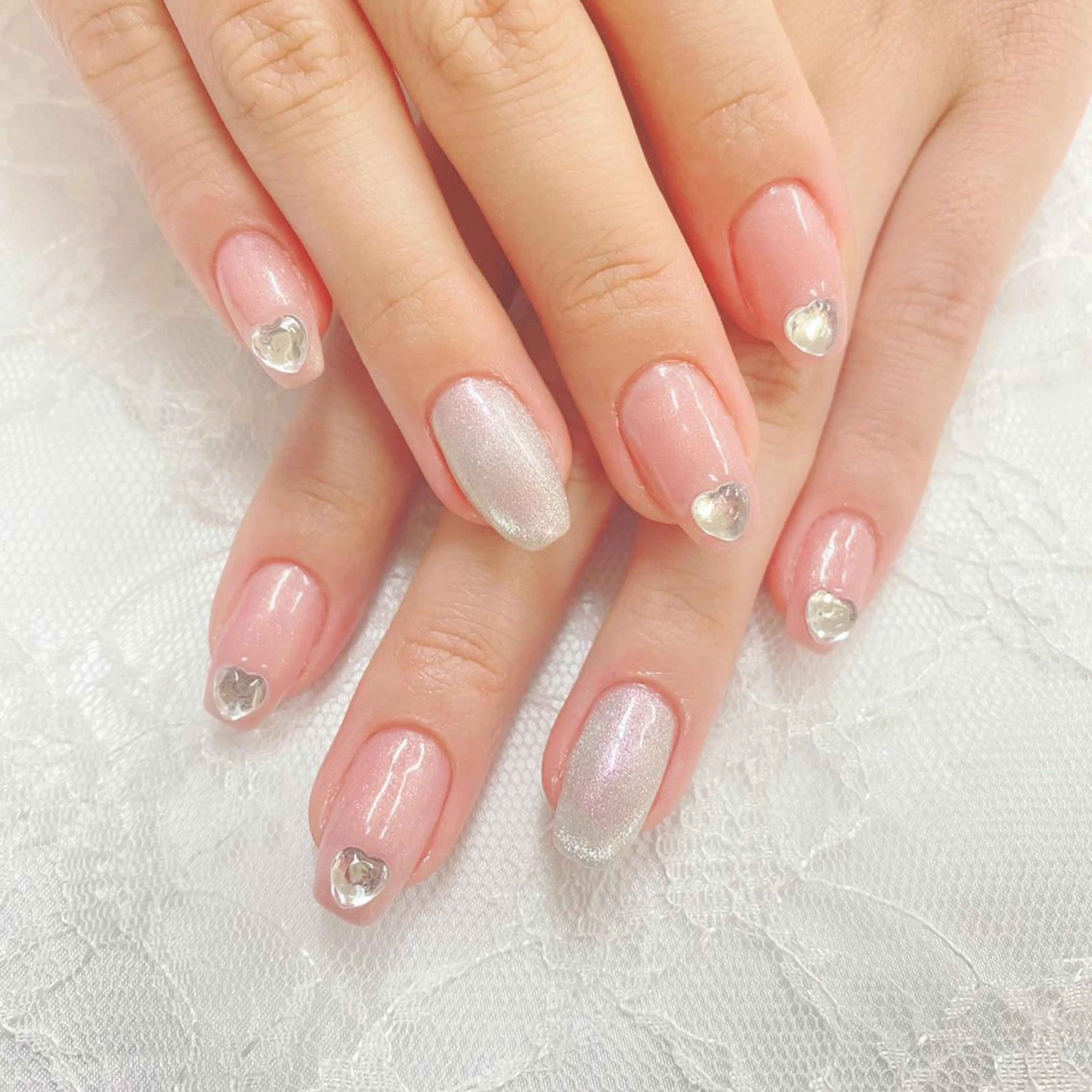 ネイル マグネットネイル オフィスネイル スクエアネイル Nail lieNのネイルデザイン