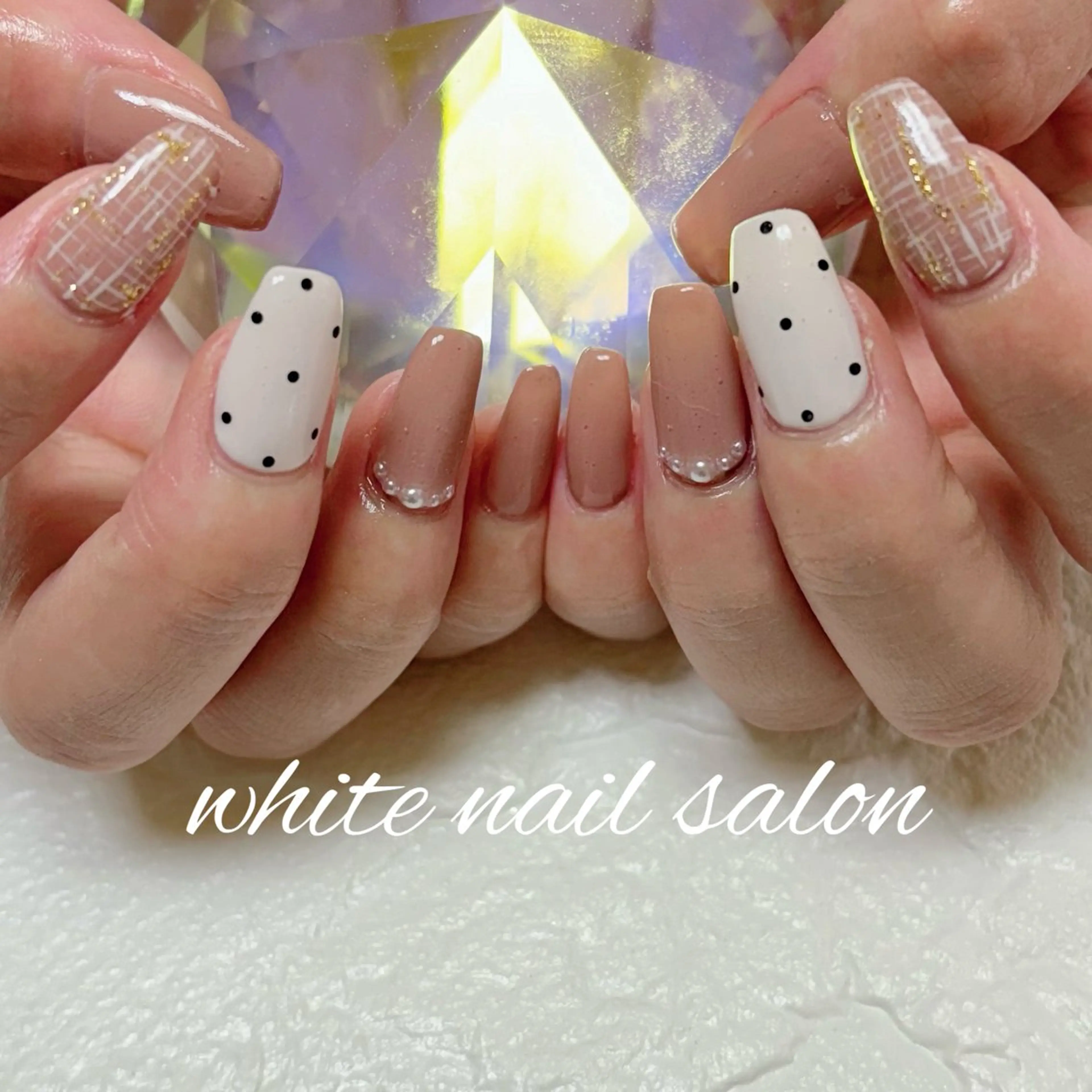 ネイル フットネイル ハンドネイル white nail salonのネイルデザイン
