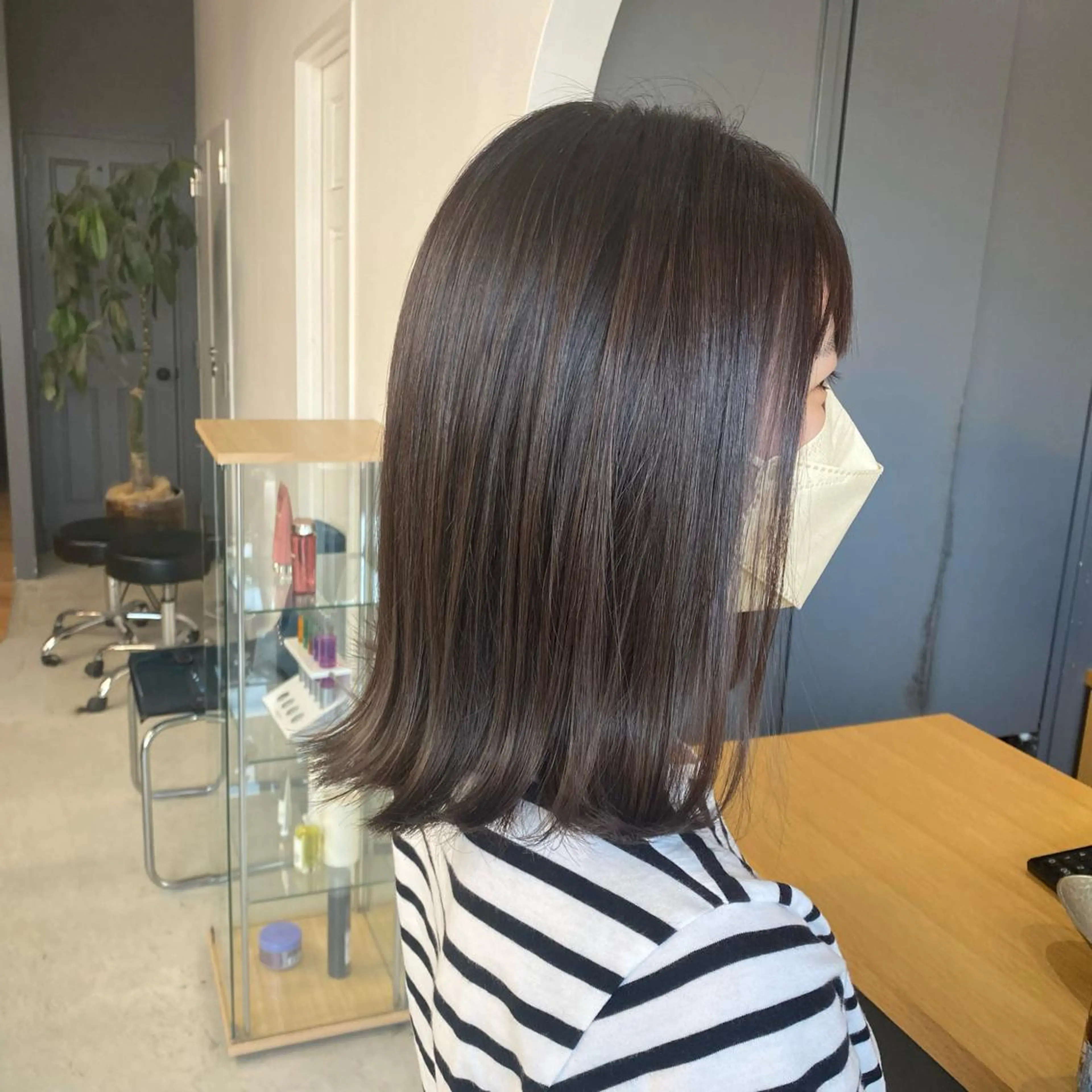ミディアム ヘアカラー トリートメント 天神/透明感カラー ツヤ髪/nonokaのヘアスタイル