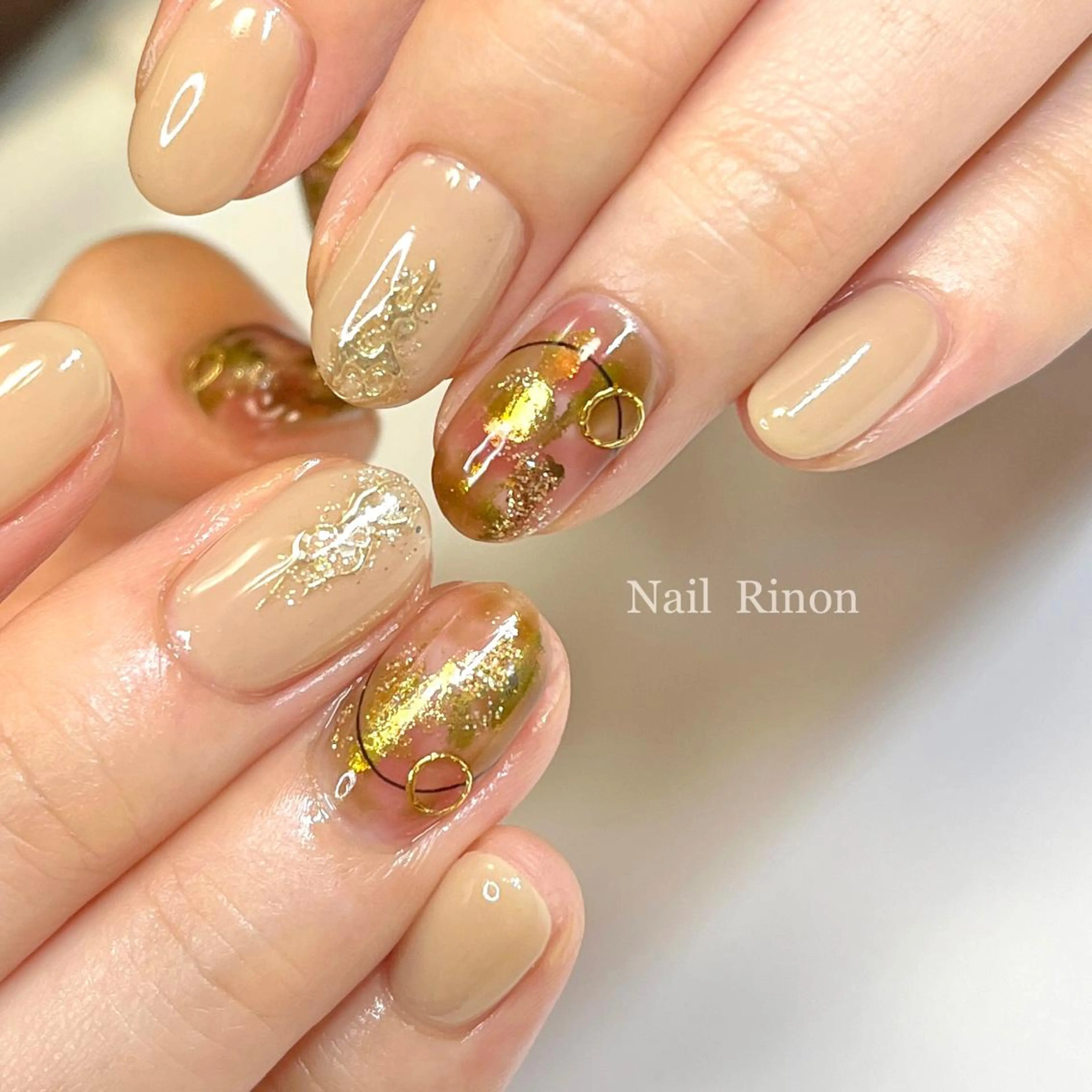 ネイル ニュアンスネイル ハンドネイル Nail Rinonのネイルデザイン