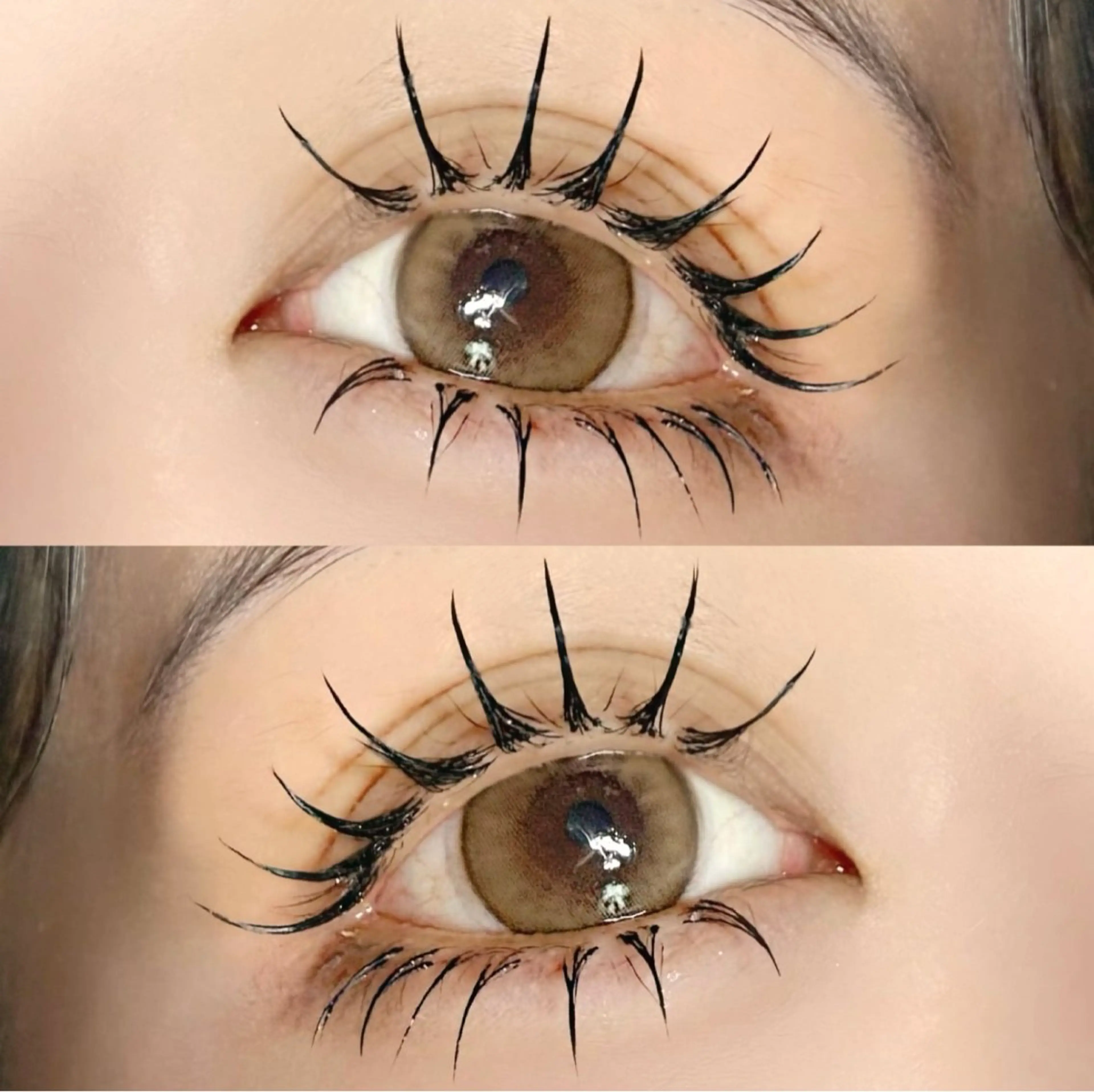 《👑ぱっちり華やか👑》しっかり盛れるフラットラッシュ140本💫LED変更可の写真