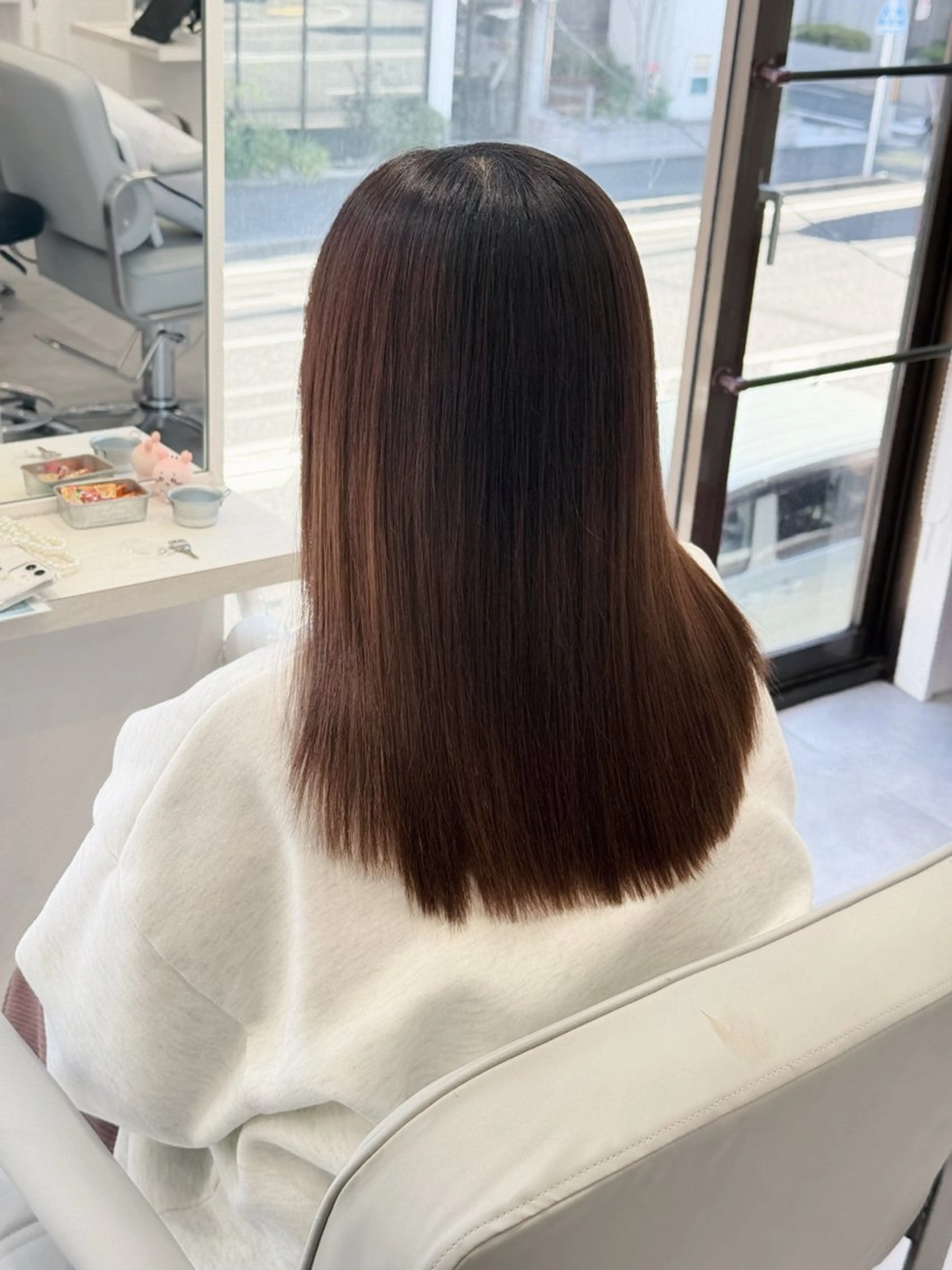 ロング カット 縮毛矯正 EleRe 静岡店所属・Aya .モデル様募集中🎟のヘアスタイル