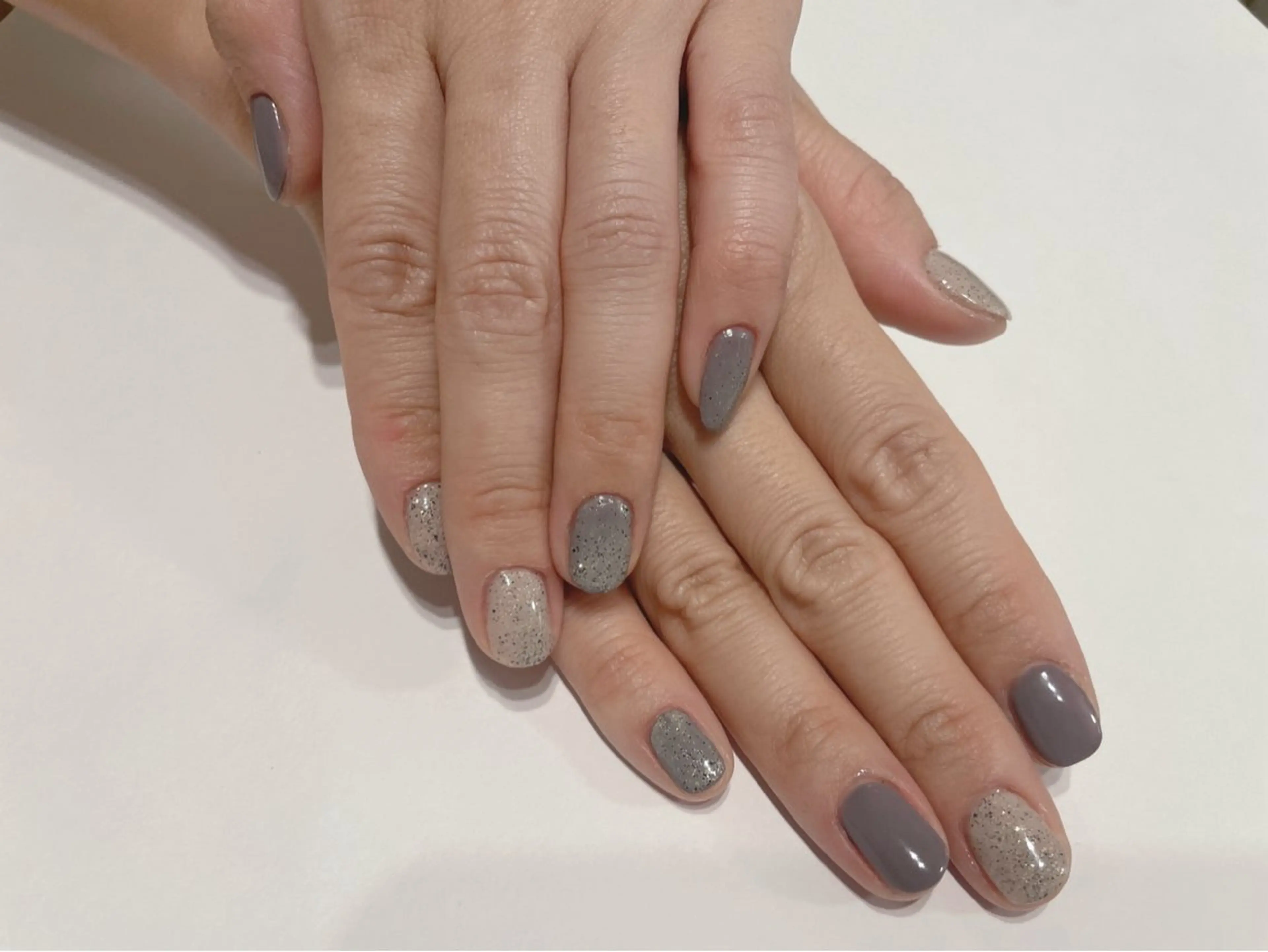 ネイル ワンカラーネイル パープル MAXKELLY ますみのネイルデザイン