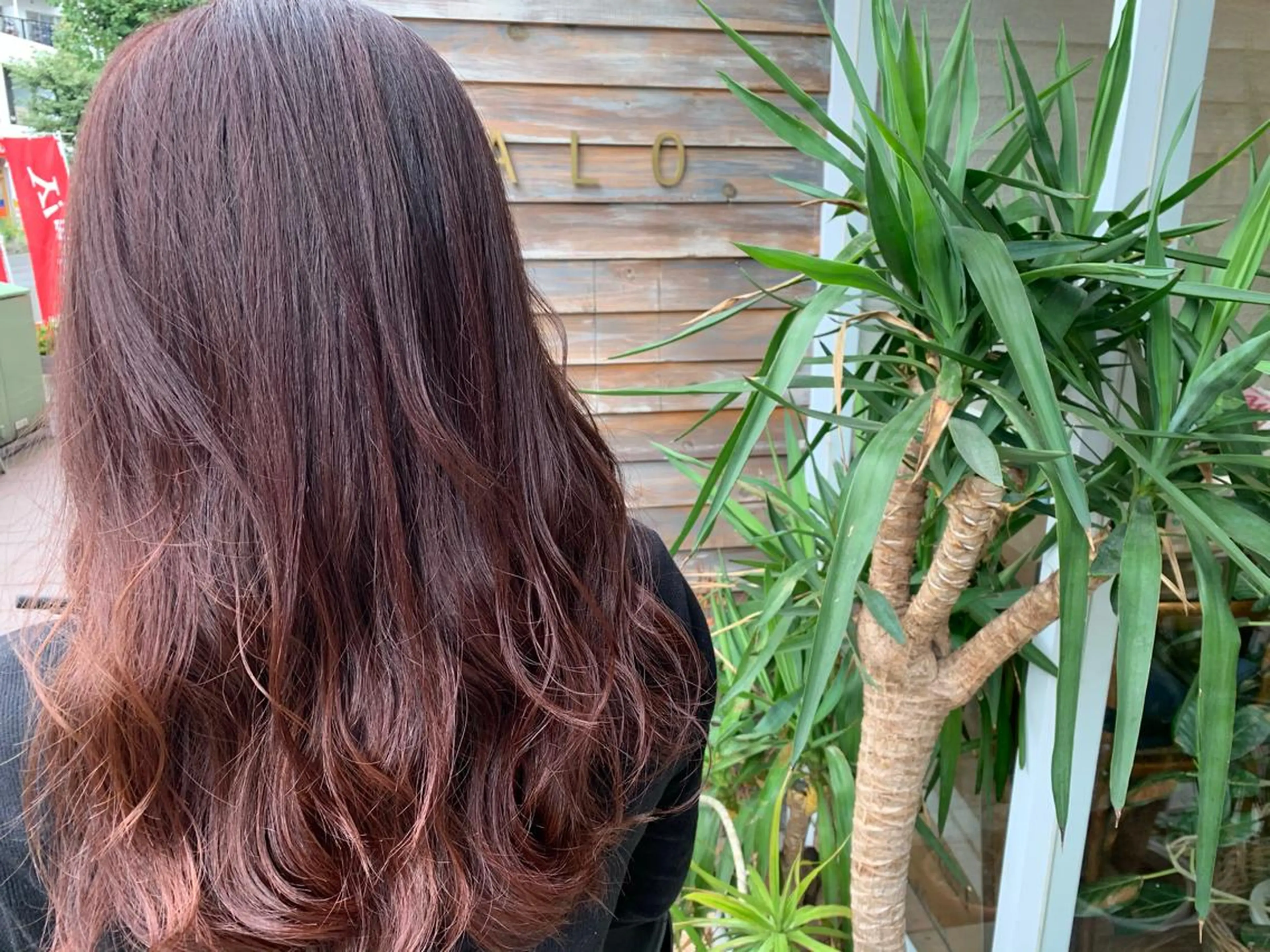 ロング カラー グラデーションカラー ピンクカラー ヘアカラー あべ ゆうかのヘアスタイル