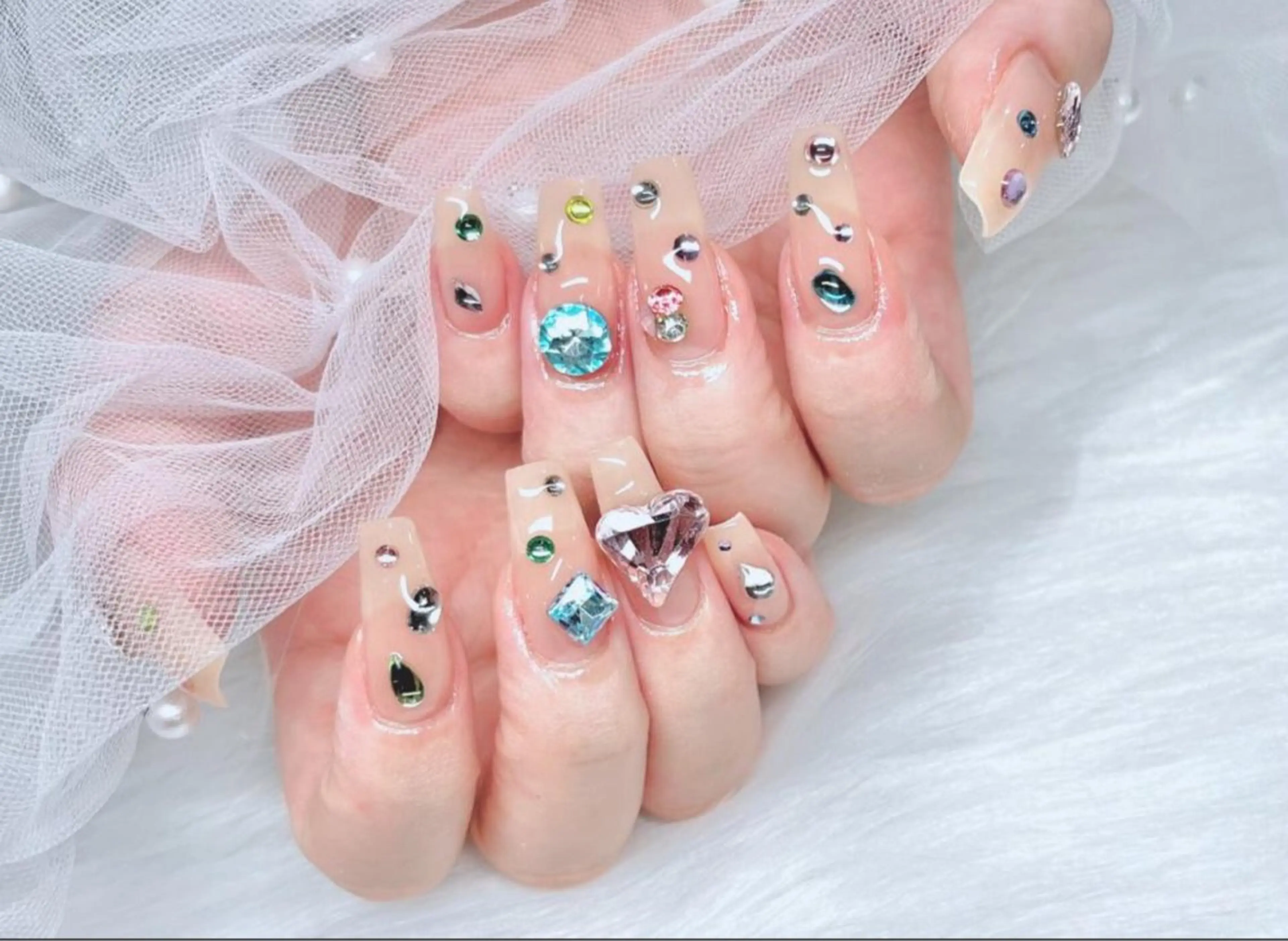 ネイル ETERNA Nail 銀座店【パラジェル/フィルイン/チップ長さだし/マグネット/ニュアンス】所属・ア カリのネイルデザイン