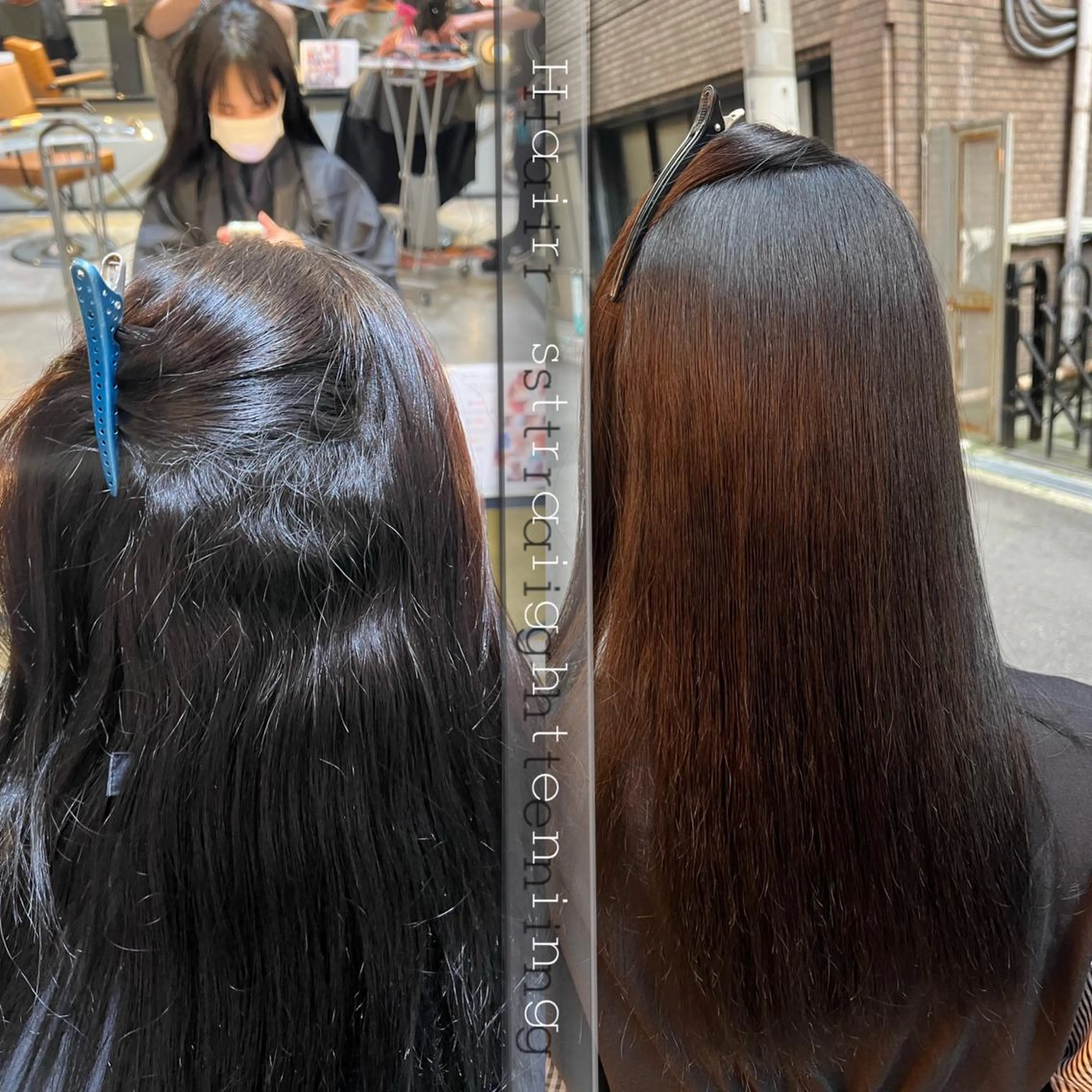 ロング カット 縮毛矯正 トリートメント 髪質改善ストレート Kantaのヘアスタイル