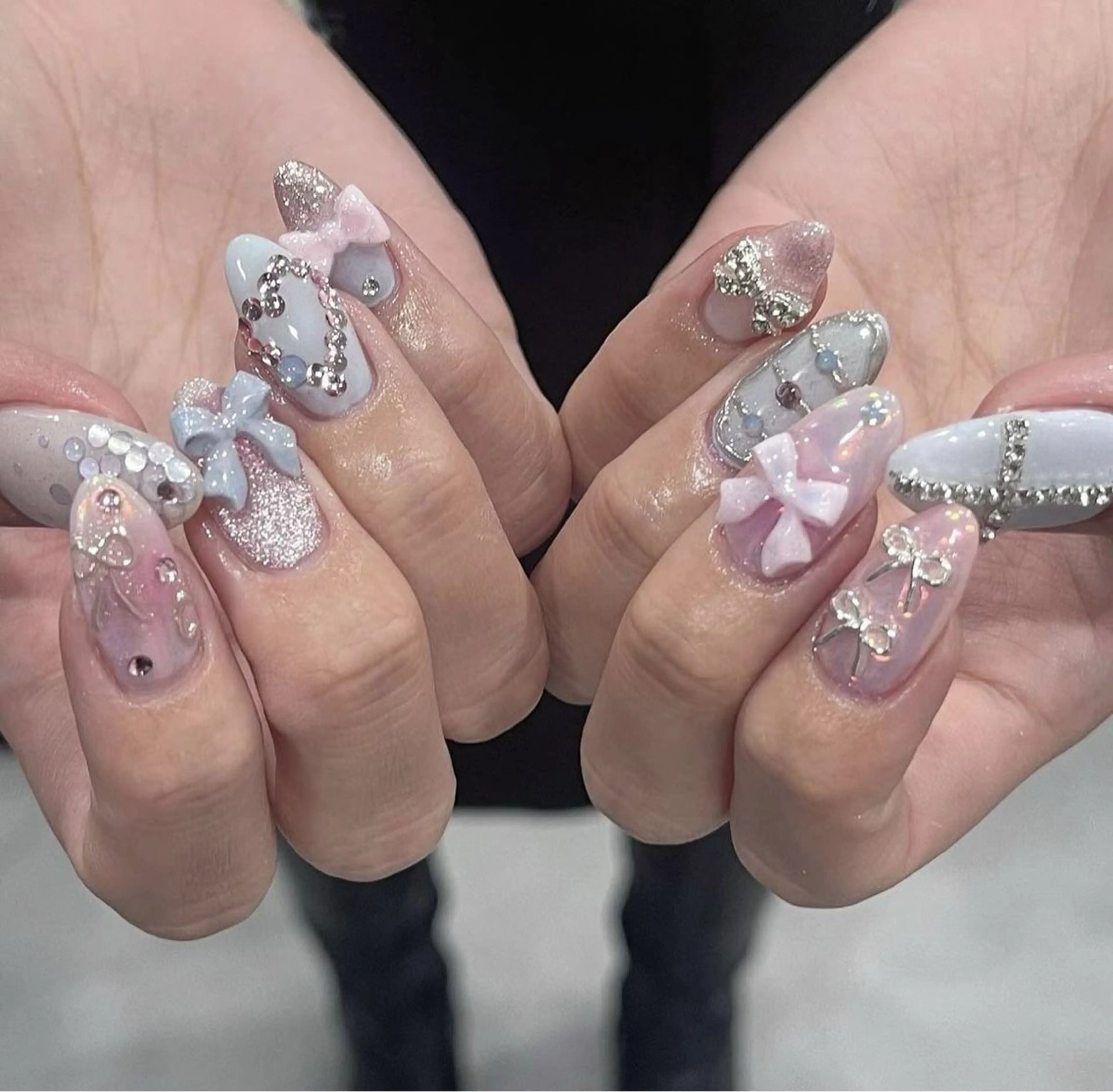 ネイル フレンチネイル ロングネイル マグネットネイル スカルプネイル スーパーロングネイル Nihonthy Nail 新宿所属・Nihonthy Nail 新宿のネイルデザイン