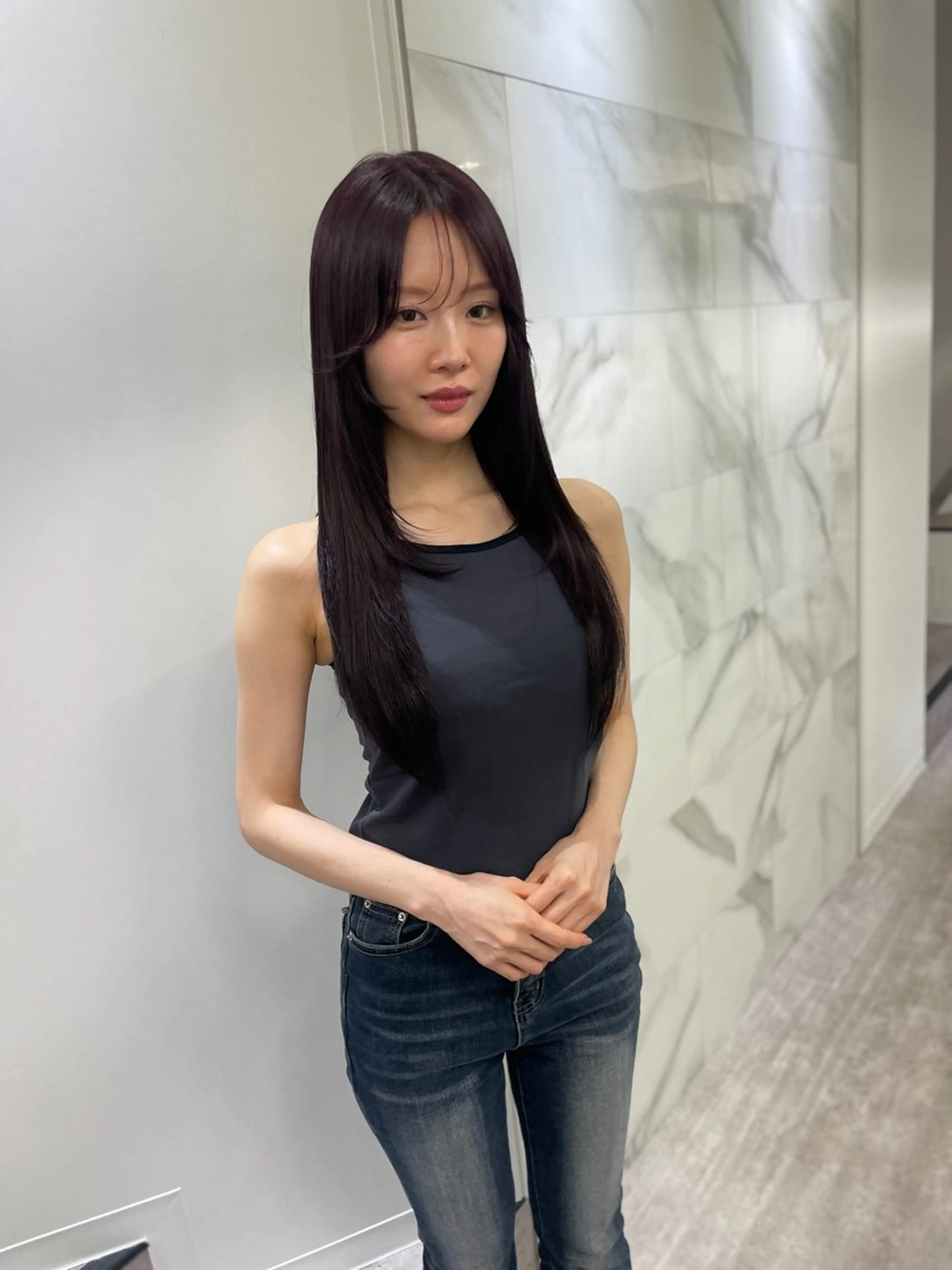 ロング ヘアカラー トリートメント soigné 表参道【ソワネ】所属・🖱️透明感カラー ×髪質改善Rikyuのヘアスタイル