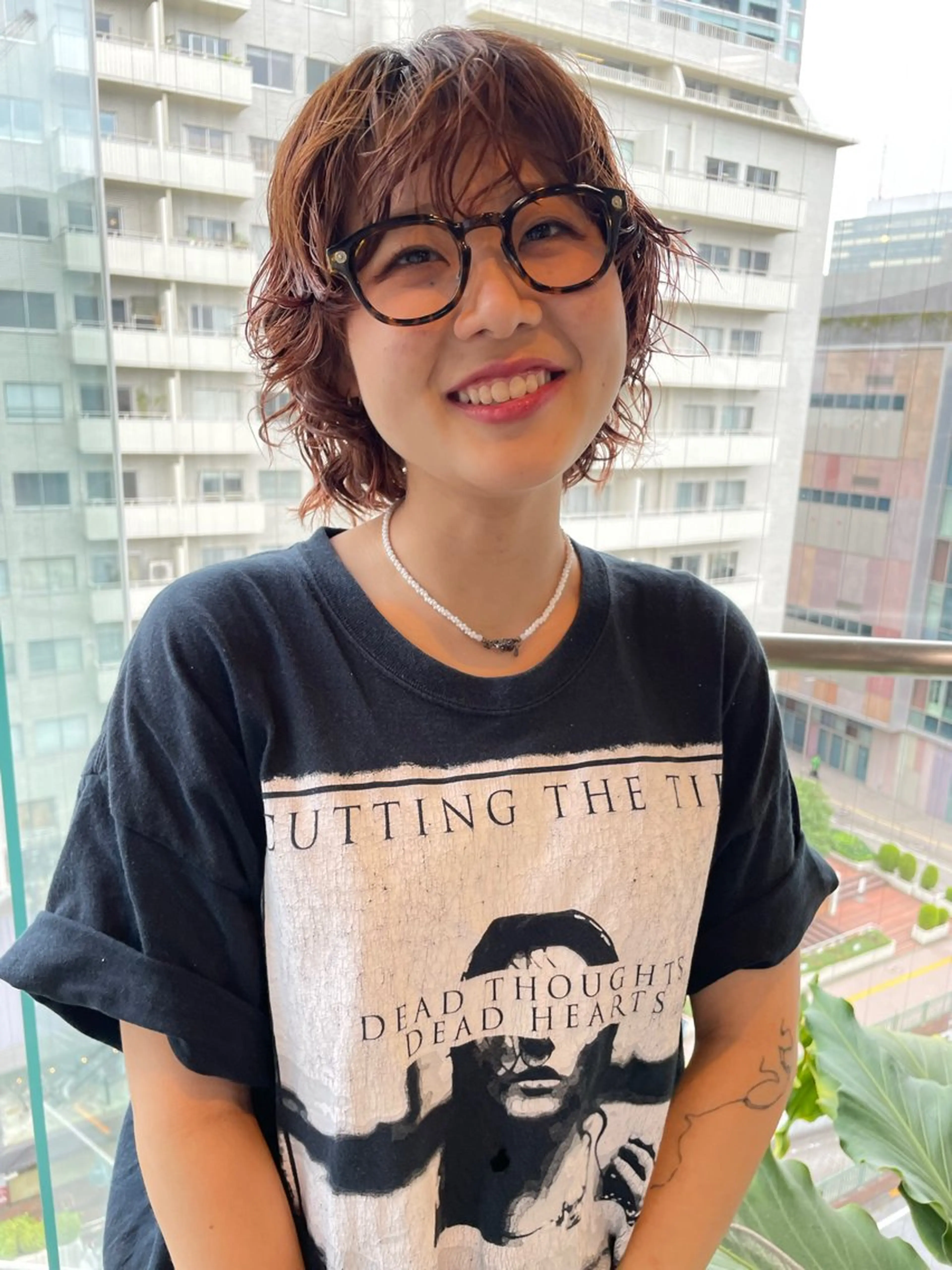 ショート カラー パーマ ショートボブ ボブ ショートヘア カット ヘアカラー パーマ トリートメント レイヤー／似合わせ TAKUYAのヘアスタイル