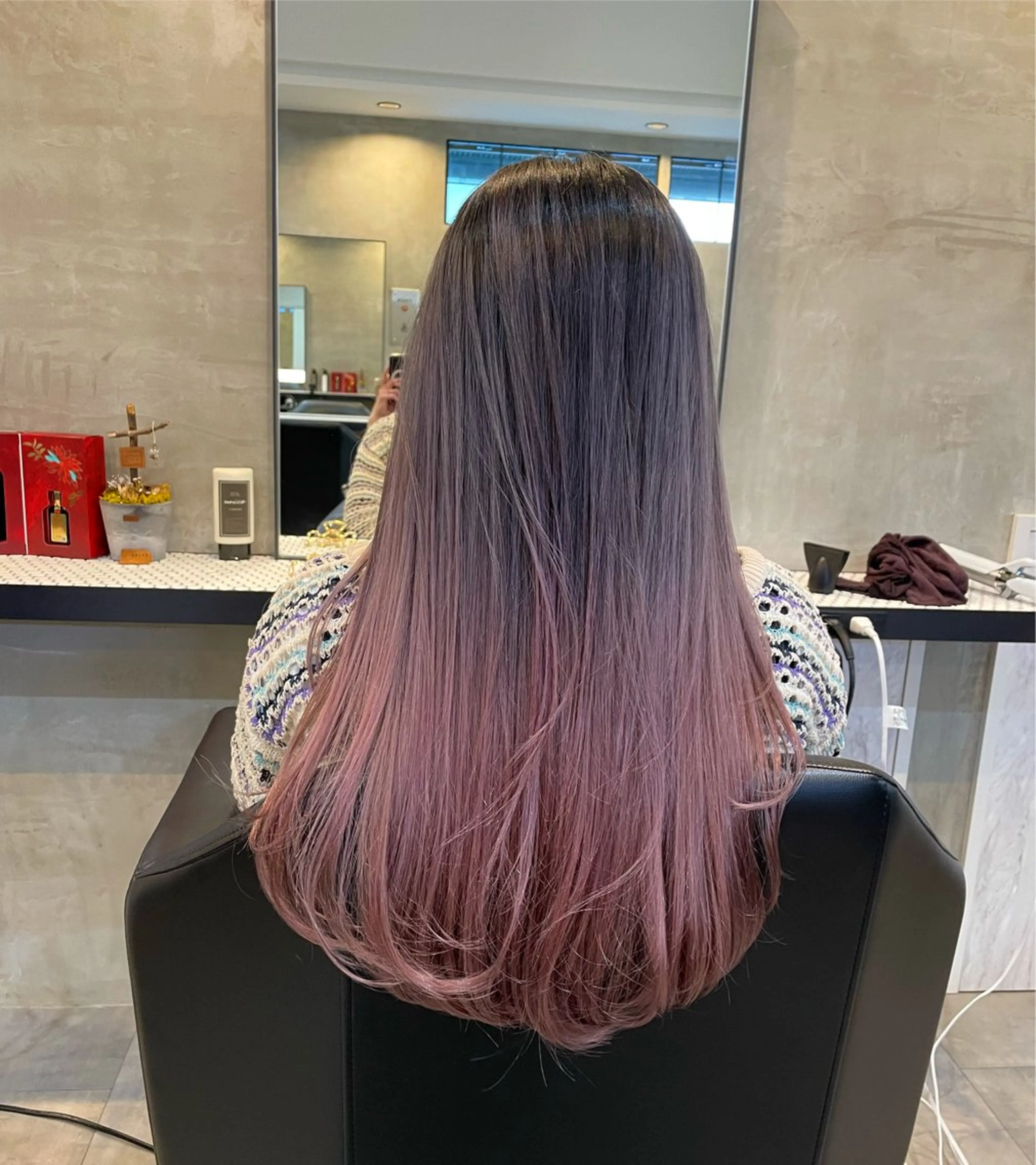 ロング カラー バレイヤージュ レイヤーカット ニュアンスカラー🫧 加納のヘアスタイル