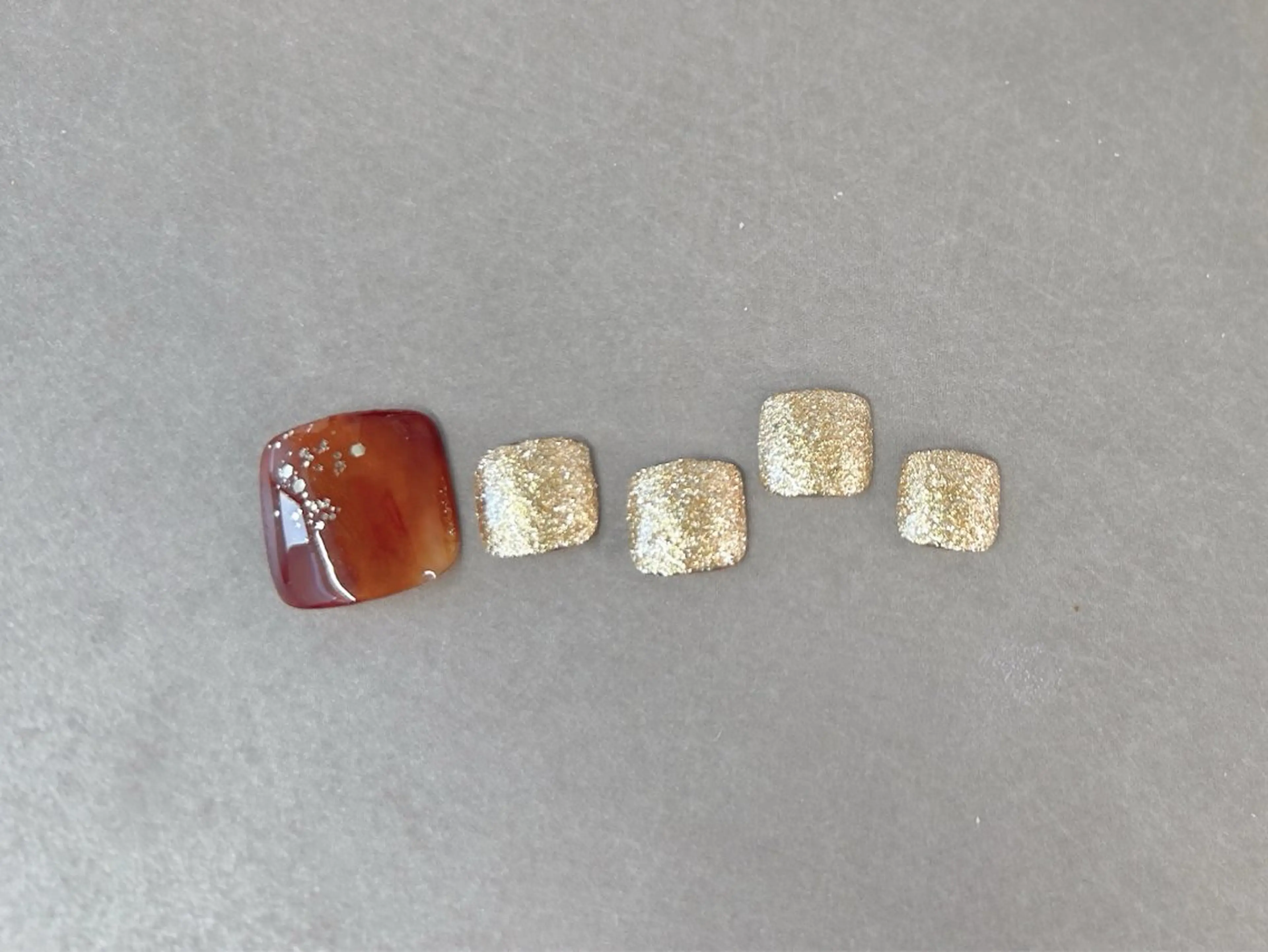 ネイル べっ甲ネイル 桜ネイル フットネイル マグネットネイル シンプルネイル フットネイル Forca total studio所属・Forca Airaのネイルデザイン