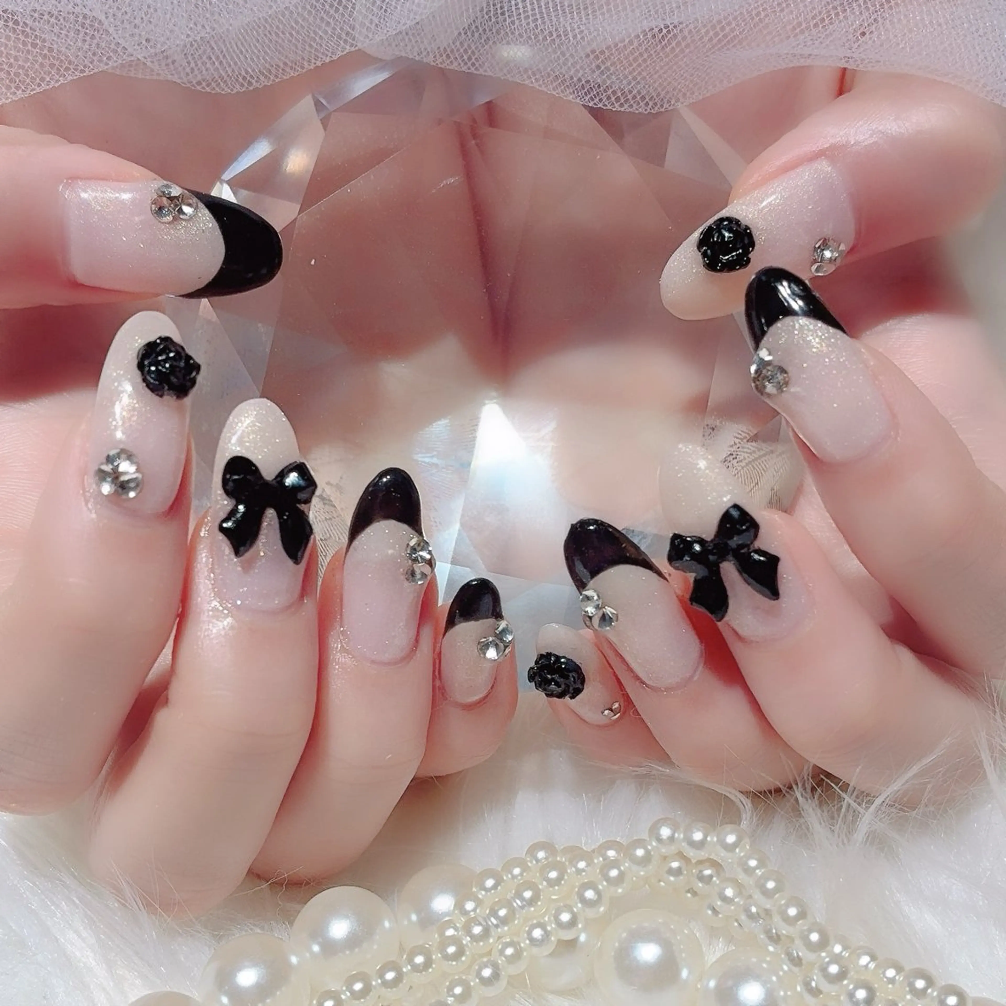 ネイル フットネイル ジェルネイル マグネットネイル 持ち込み パラジェル Nail×Lani 深爪矯正対応◎のネイルデザイン