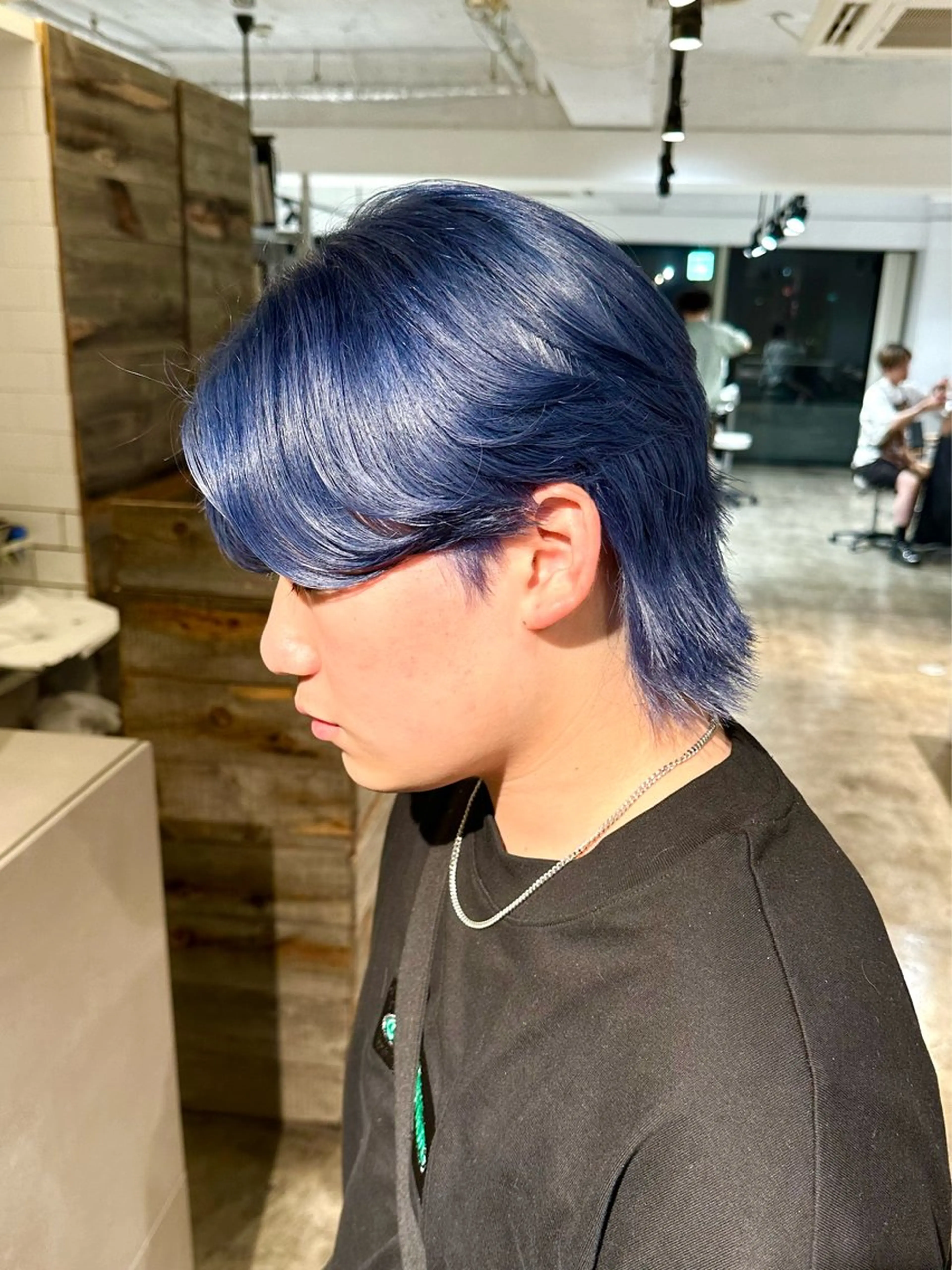 カラー メンズ メンズブリーチ メンズハイトーン メンズパーマ ブリーチ ブルーカラー カット ヘアカラー トリートメント 骨格補正施術/メンズ 専門美容師/YUYAのヘアスタイル
