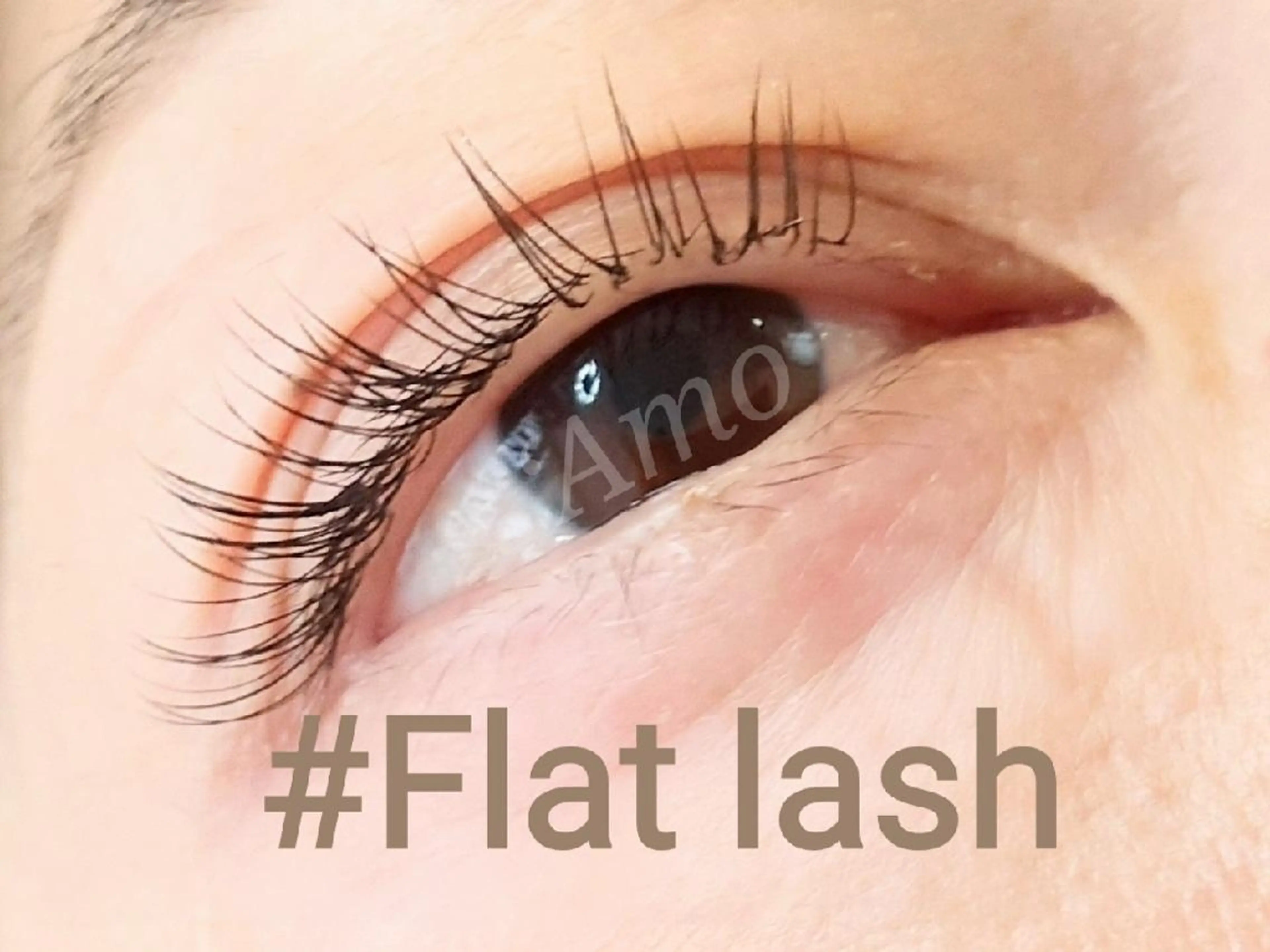 マツエク・マツパ Cカール フラットラッシュ ナチュラル ‘Amo アモのマツエク・マツパデザイン