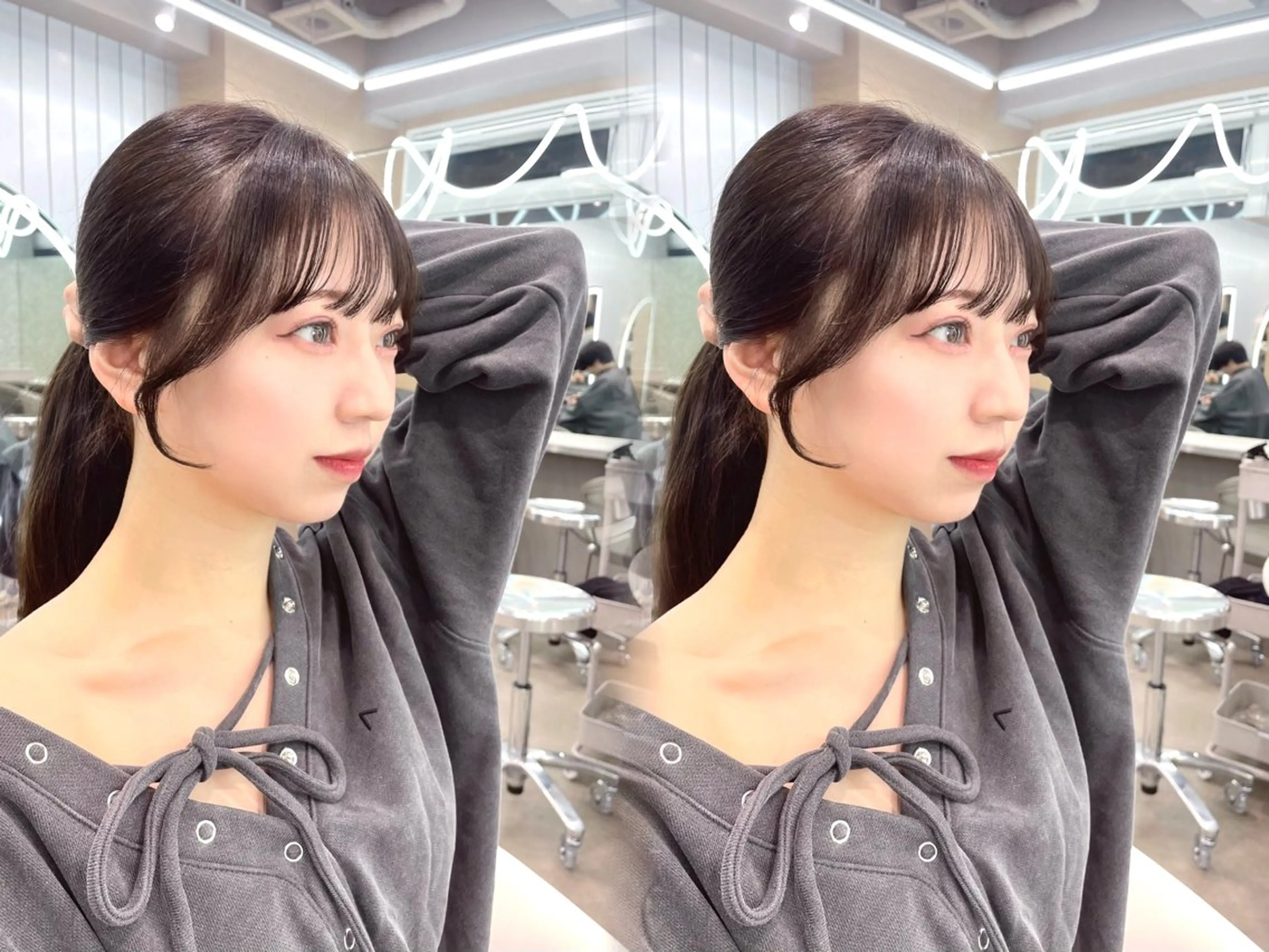 セミロング カラー カット ヘアカラー トリートメント 美髪矯正 ブリーチな しダブル🍒❤ゆうきのヘアスタイル