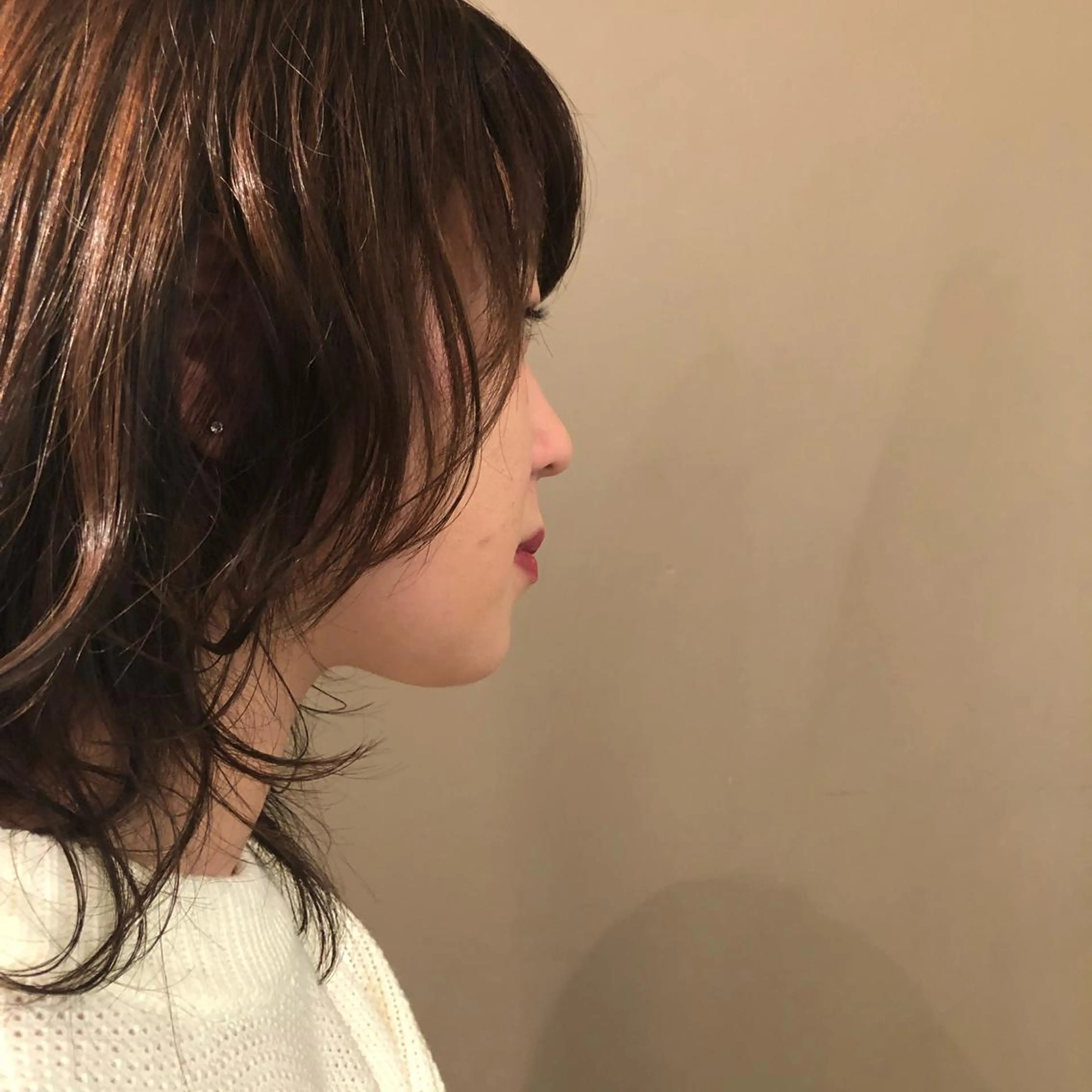 ミディアム ウルフカット 志賀 愛理沙のマツエク・マツパデザイン