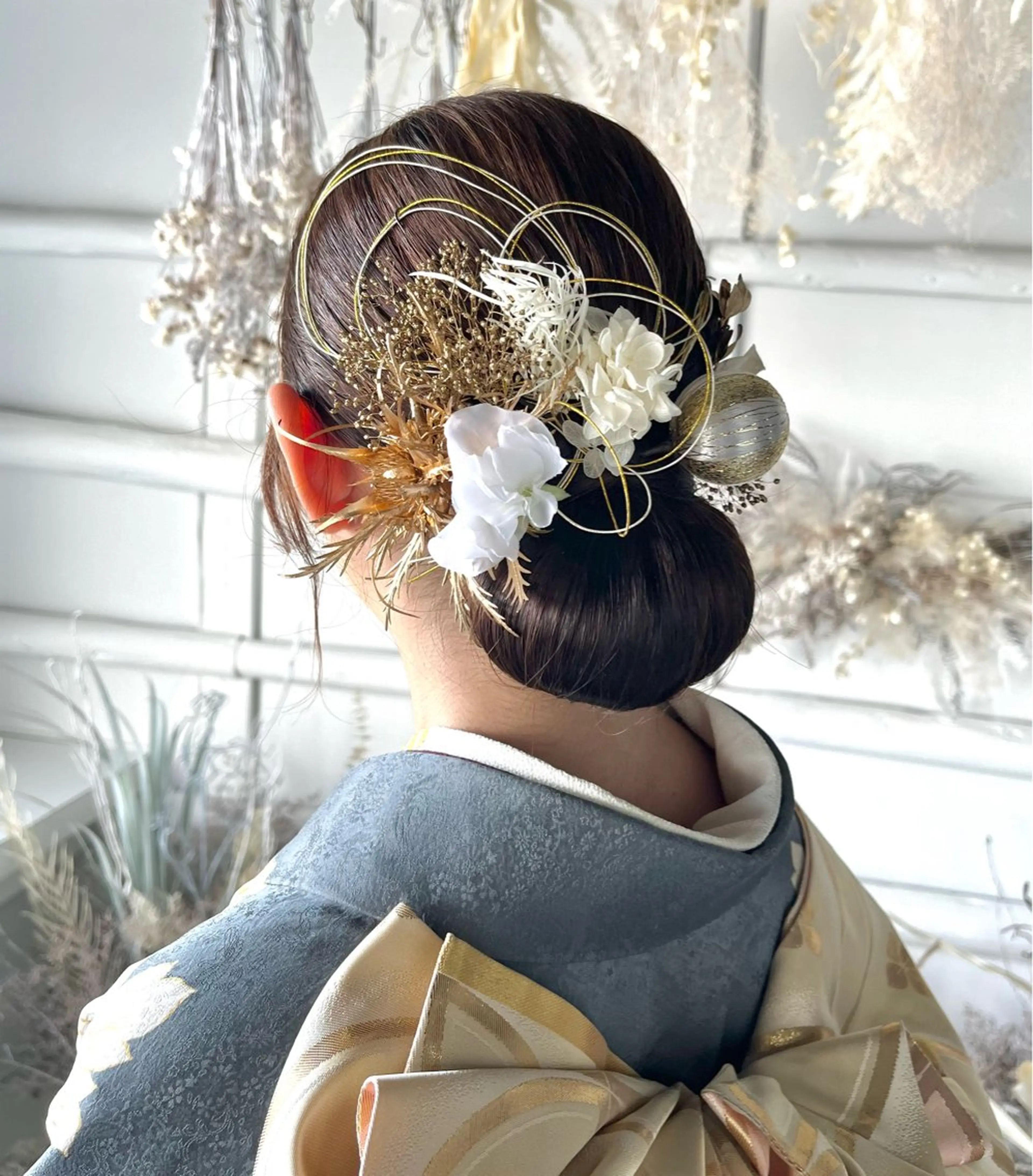 成人振袖着付け+ヘアの写真