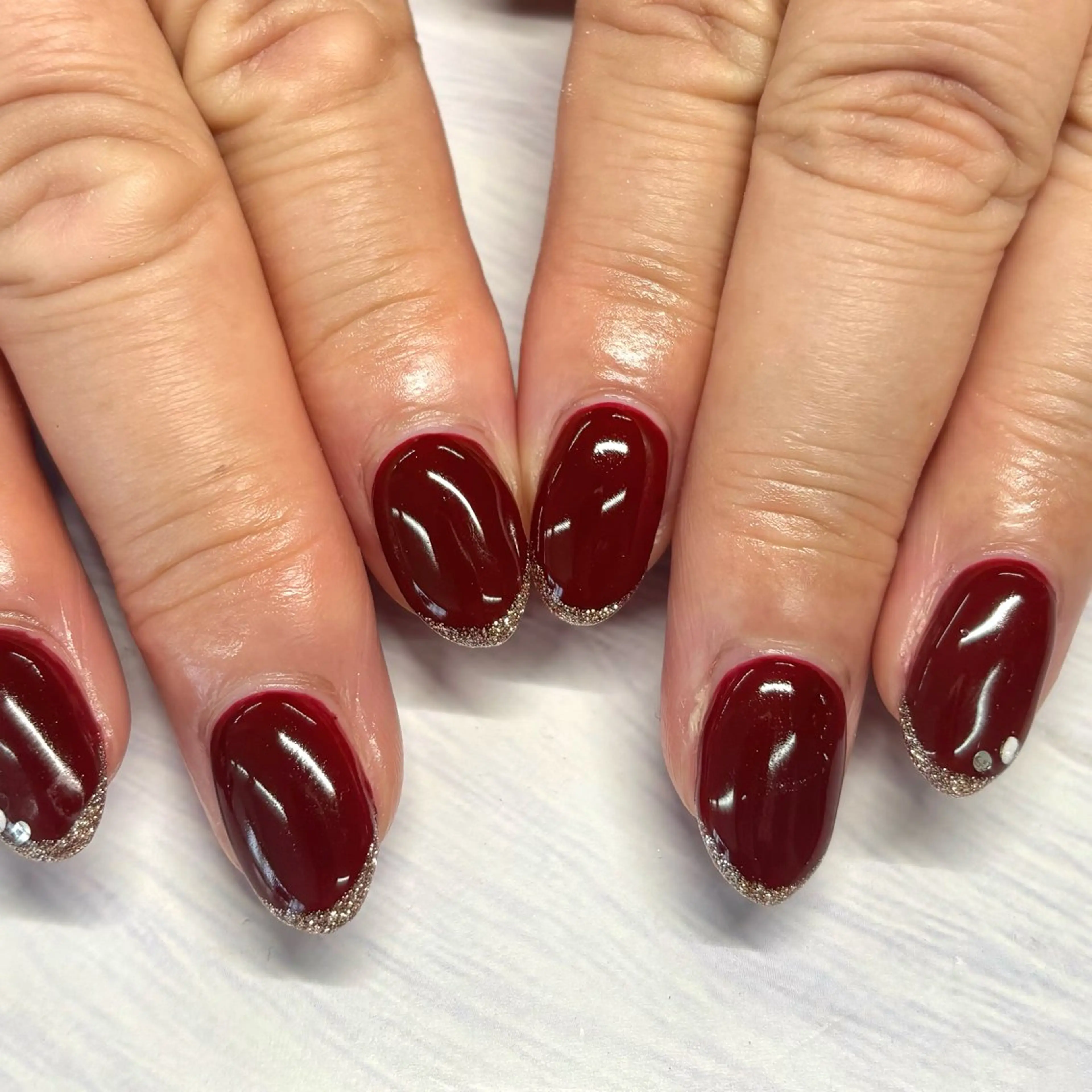 ネイル フレンチネイル シンプルネイル 上村 奈那のネイルデザイン