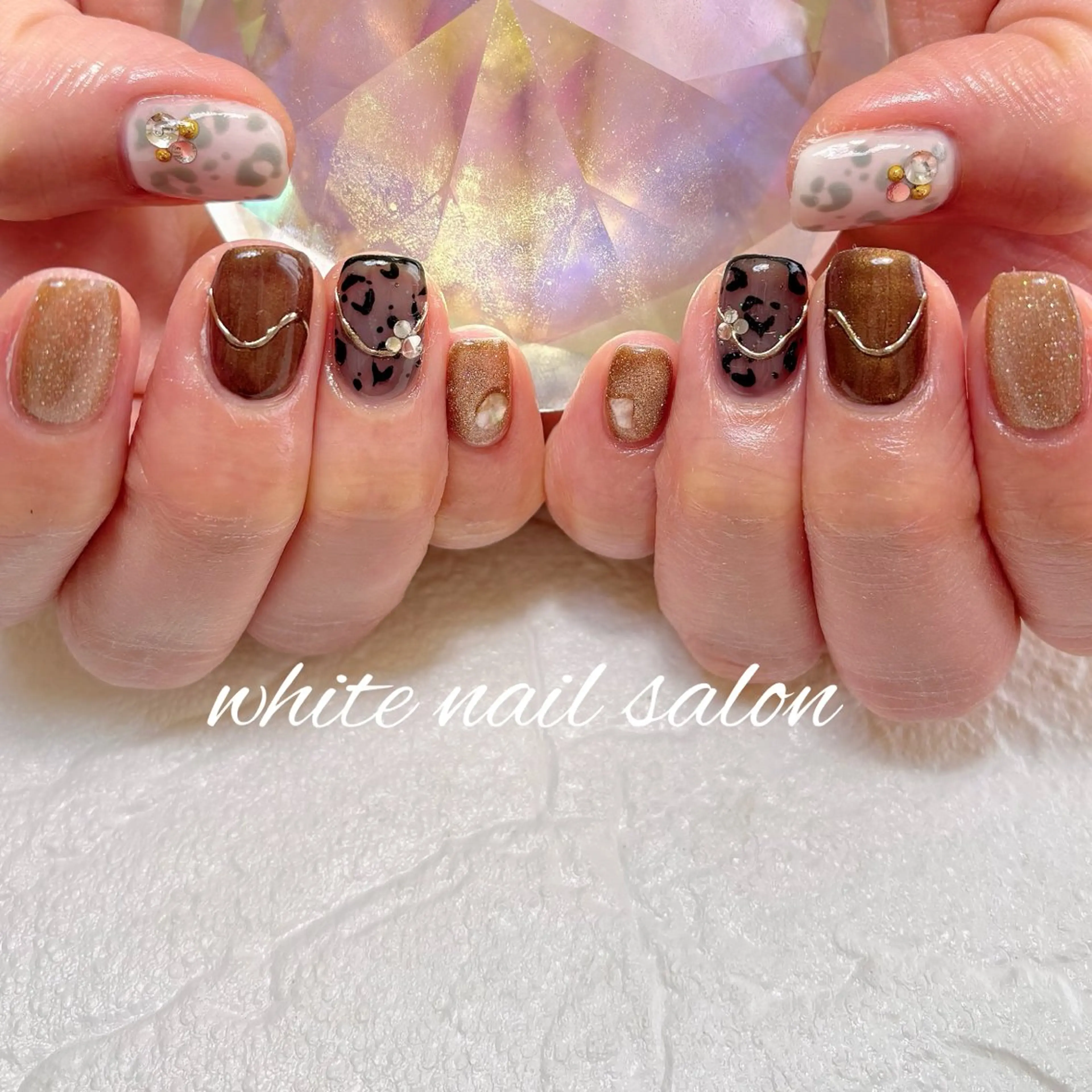 ネイル フットネイル ラメ(グリッター) ハンドネイル white nail salonのネイルデザイン