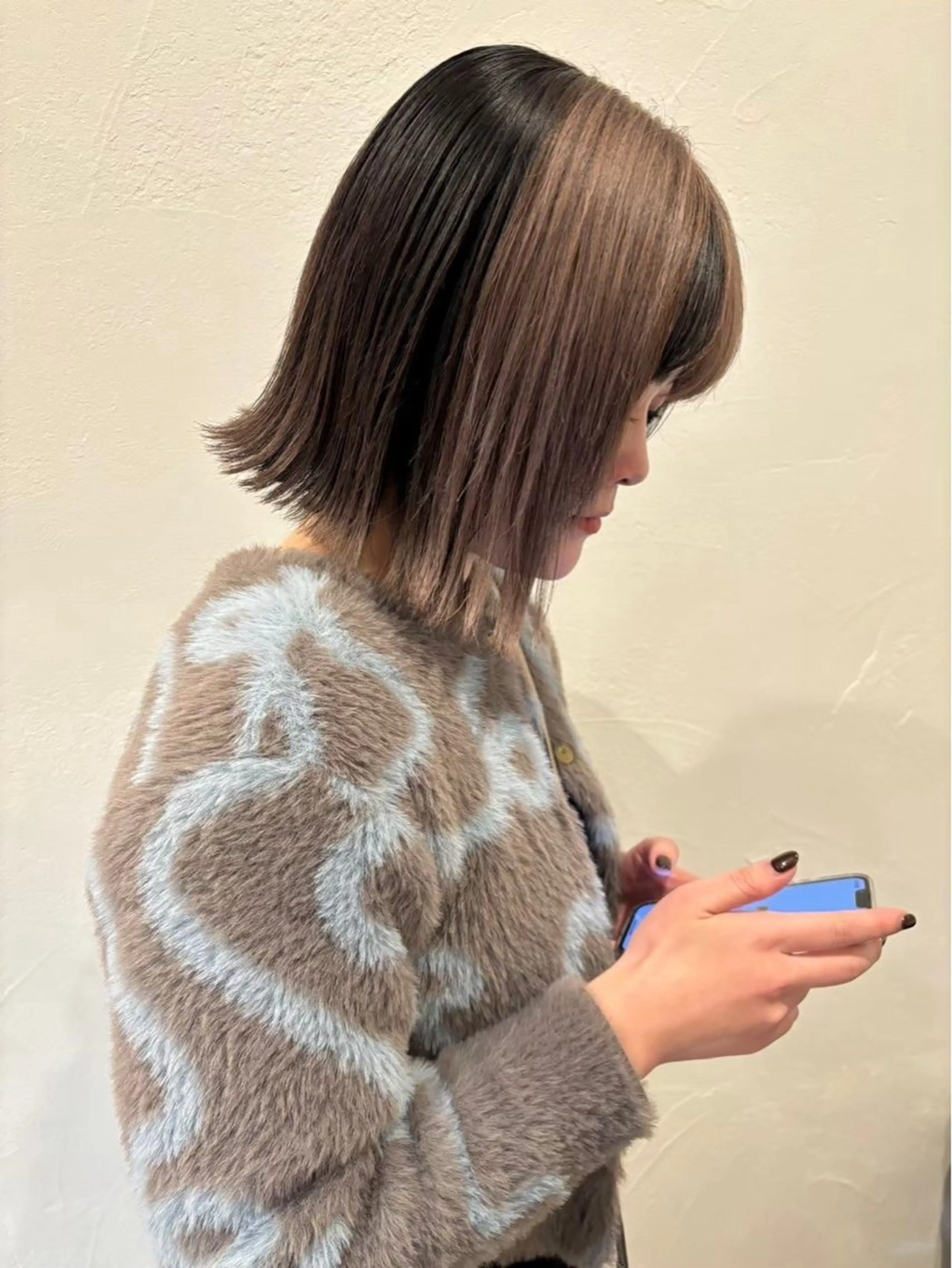 ロング カラー カット ヘアカラー トリートメント ブリーチなし艶カラー /いくののヘアスタイル