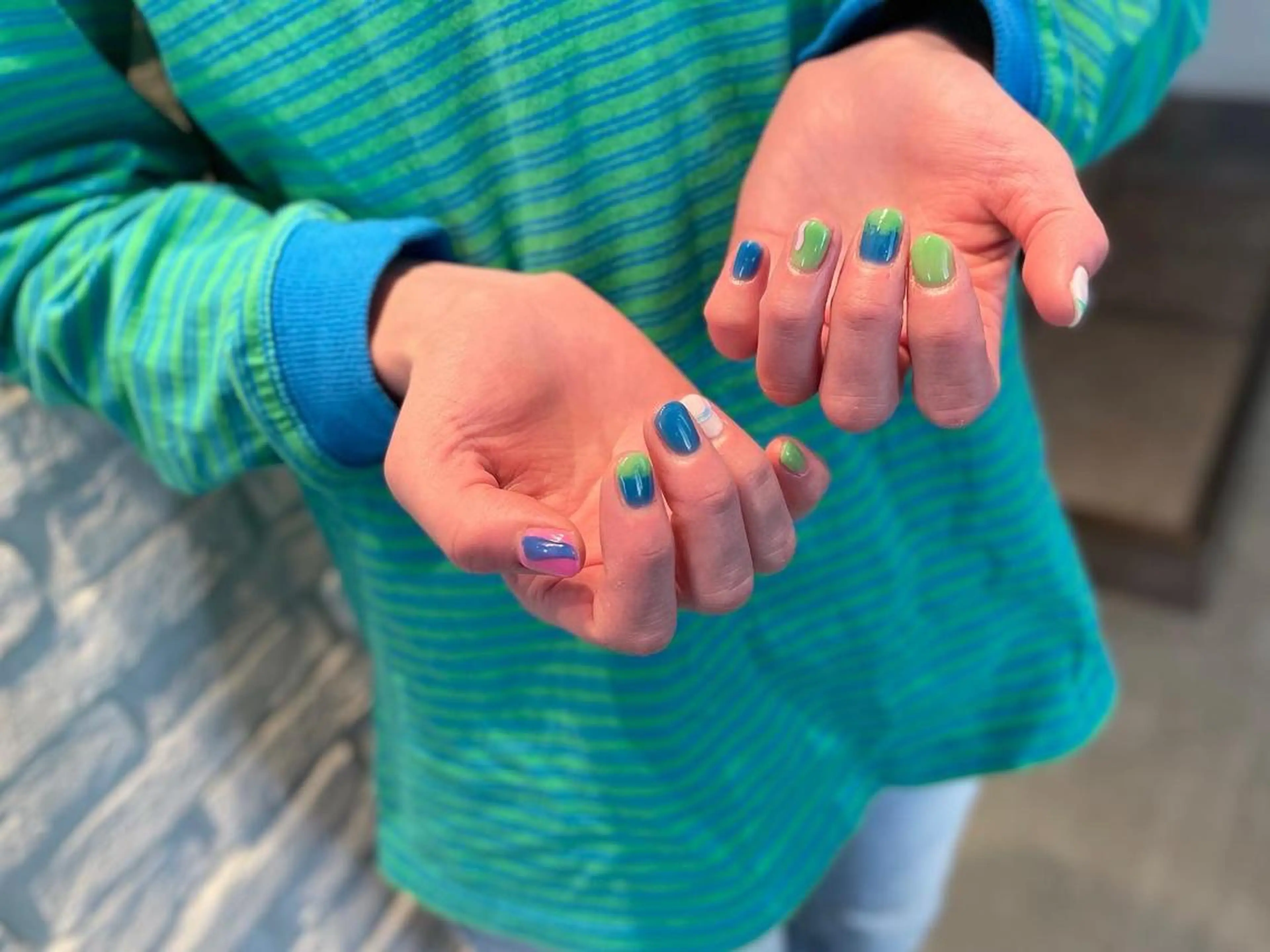 ショート m kaori𓃟のネイルデザイン