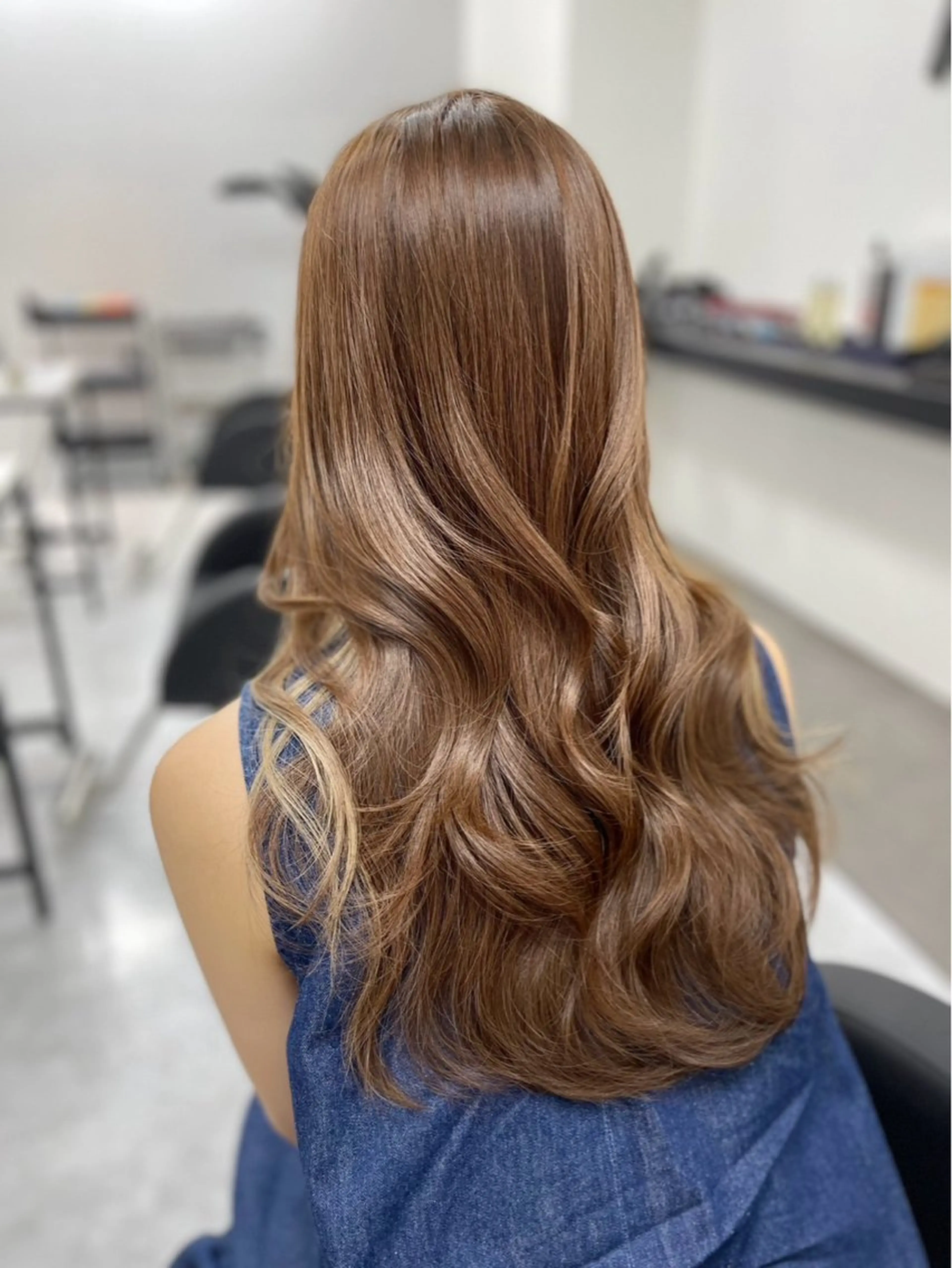 ロング カット ヘアカラー トリートメント ACTION心斎橋店 髪質改善のヘアスタイル