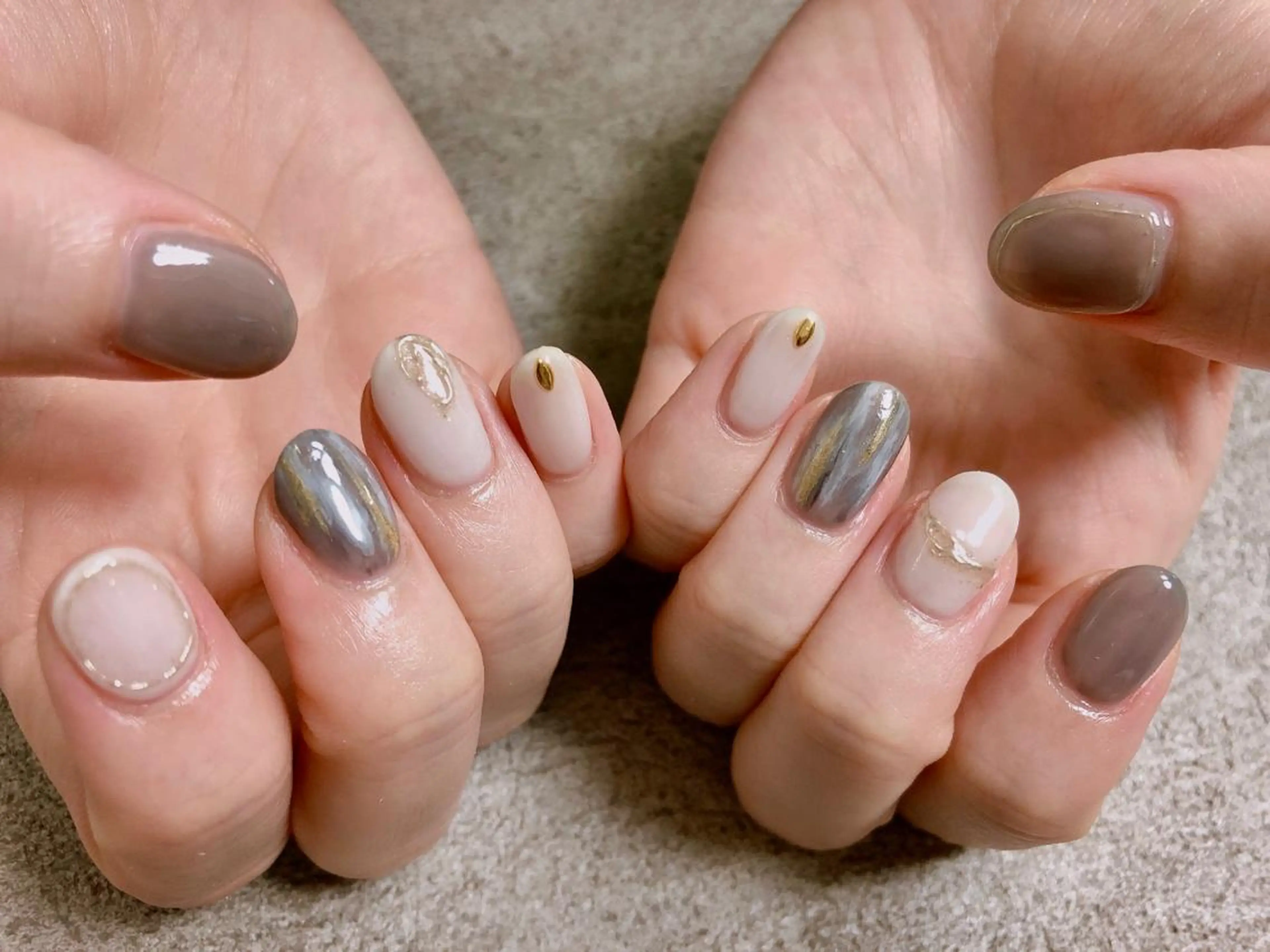 ネイル ニュアンスネイル kiki nail 二子玉川のネイルデザイン