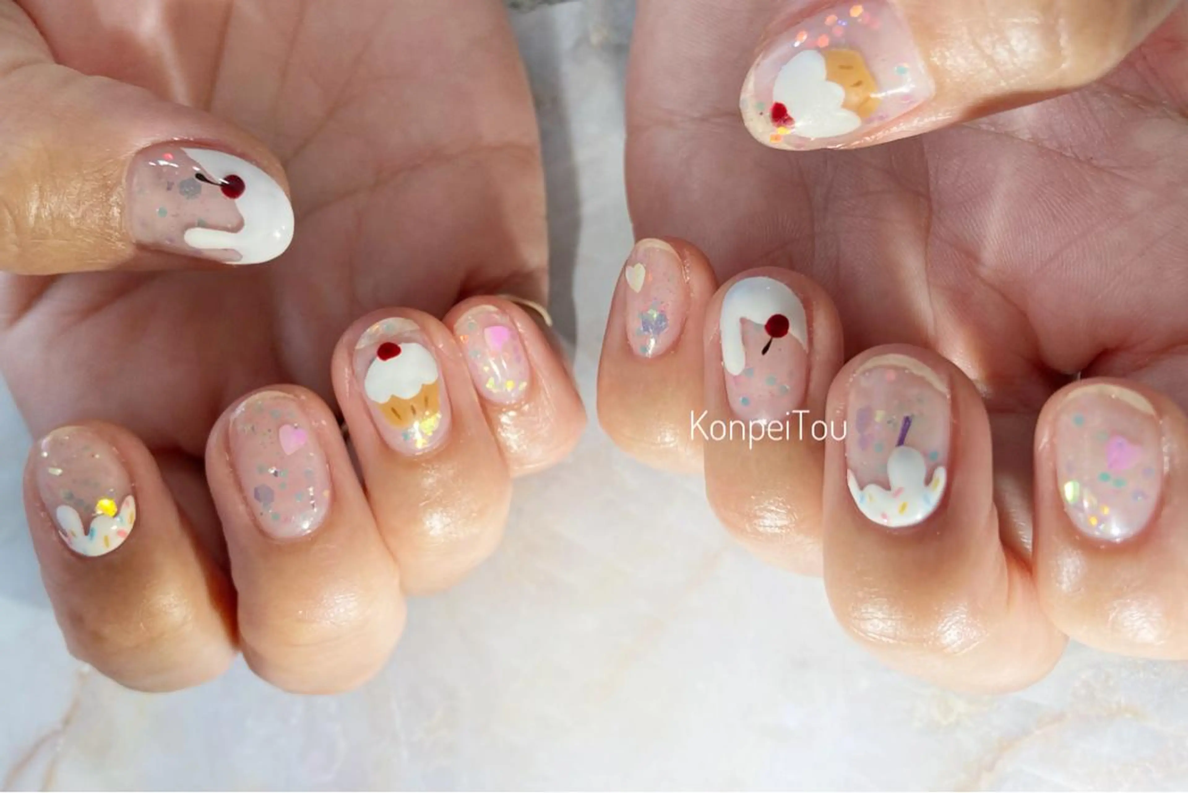 ネイル ハンドネイル おうちのネイルサロン　konpeiTou〜こんぺいとう〜所属・おうちのネイルサロン KonpeiTouのネイルデザイン