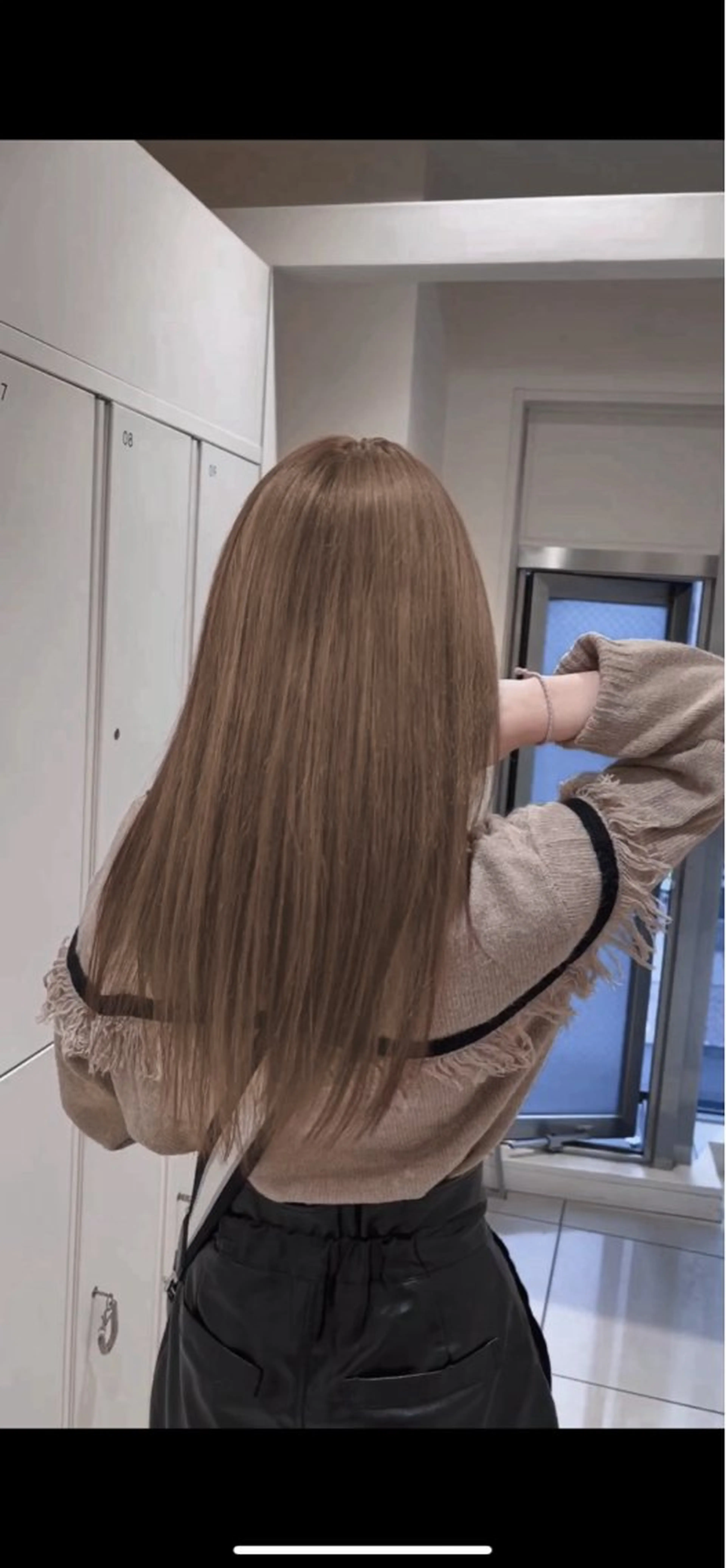 ロング カラー ブリーチ 💖大人韓国ヘア💖 韓国艶カラー【銀座】のヘアスタイル