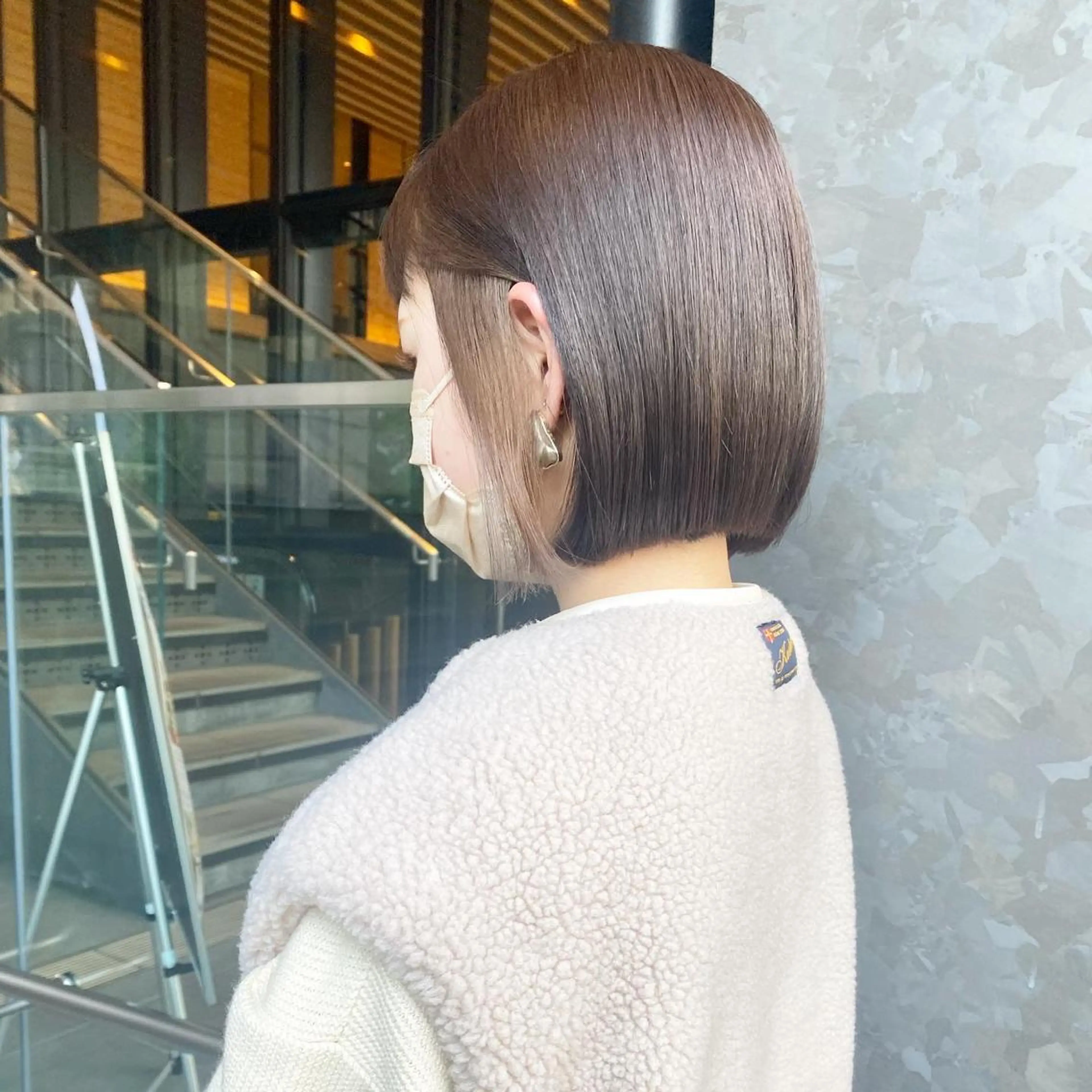 ショート カラー ヘアアレンジ マツエク・マツパ 🌿レイヤー/ブリー チ/🌿‬JINのヘアスタイル