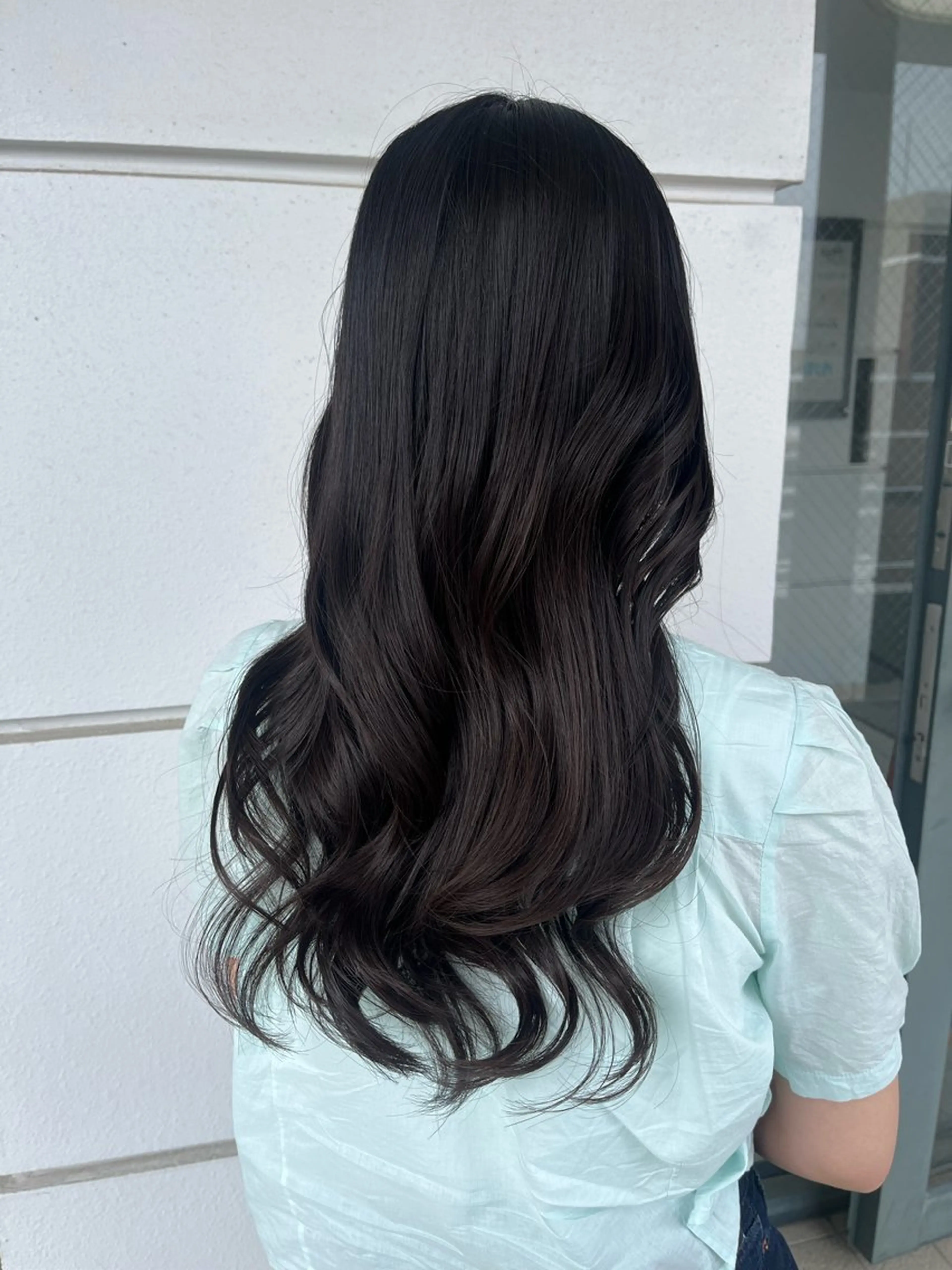 ロング カット ヘアカラー トリートメント 髪質改善×韓国ヘア 🫧天神美容室のヘアスタイル