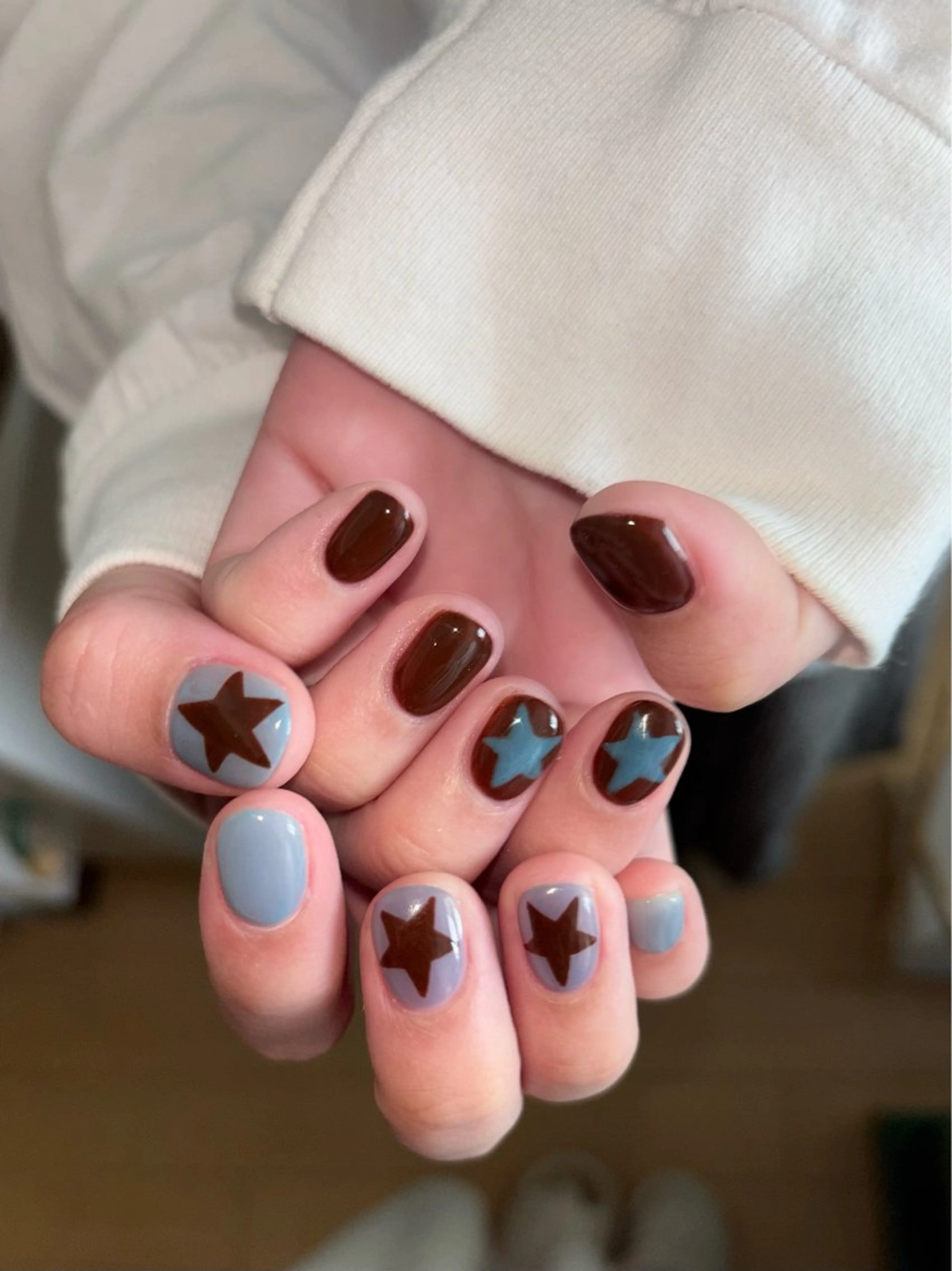 ネイル アートネイル カジュアル オフィスネイル ショートネイル シンプルネイル 銀河屋の猫所属・銀河屋 の猫nailのネイルデザイン