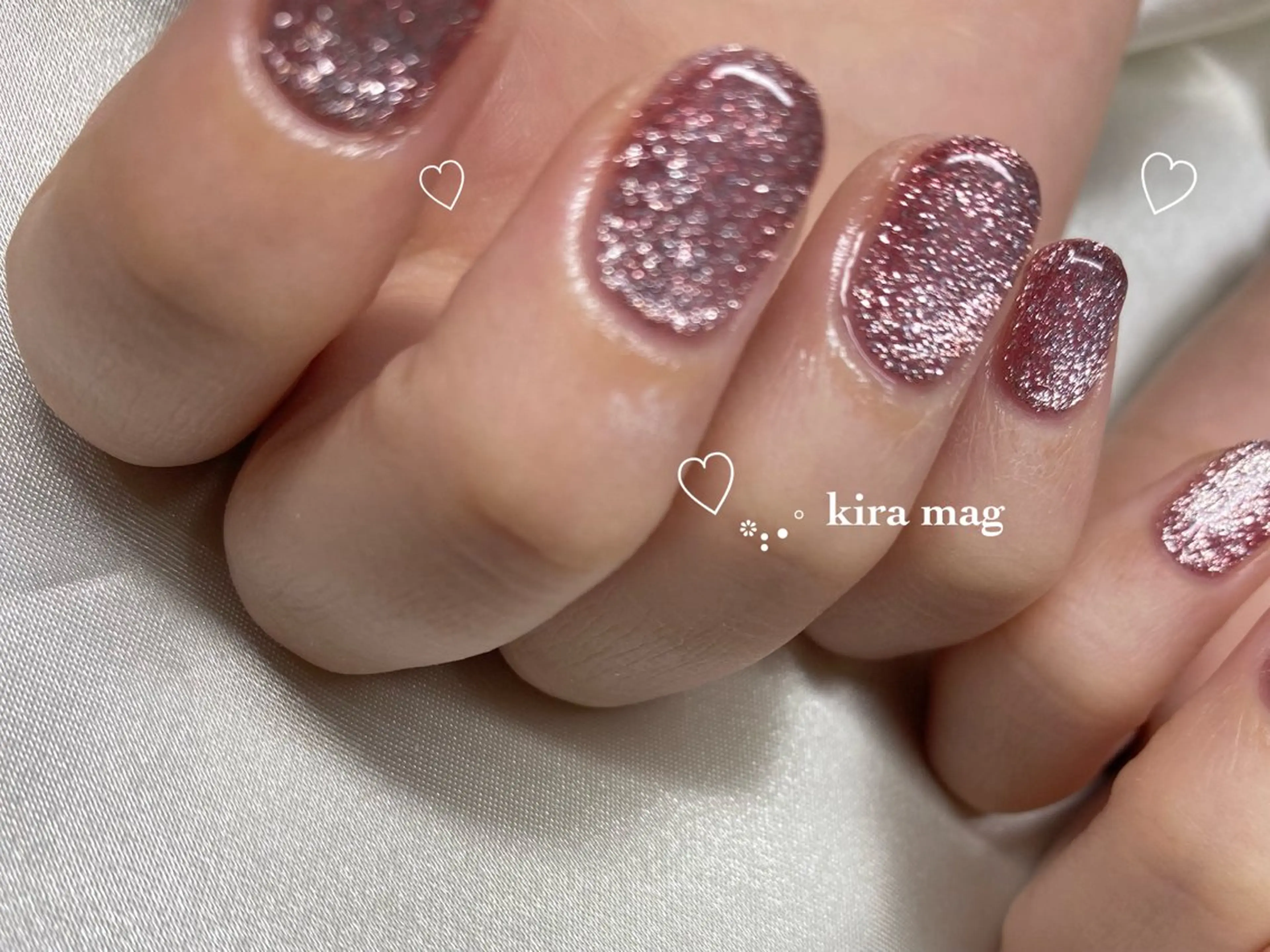 ネイル マグネットネイル ハンドネイル Lee_ nailのネイルデザイン