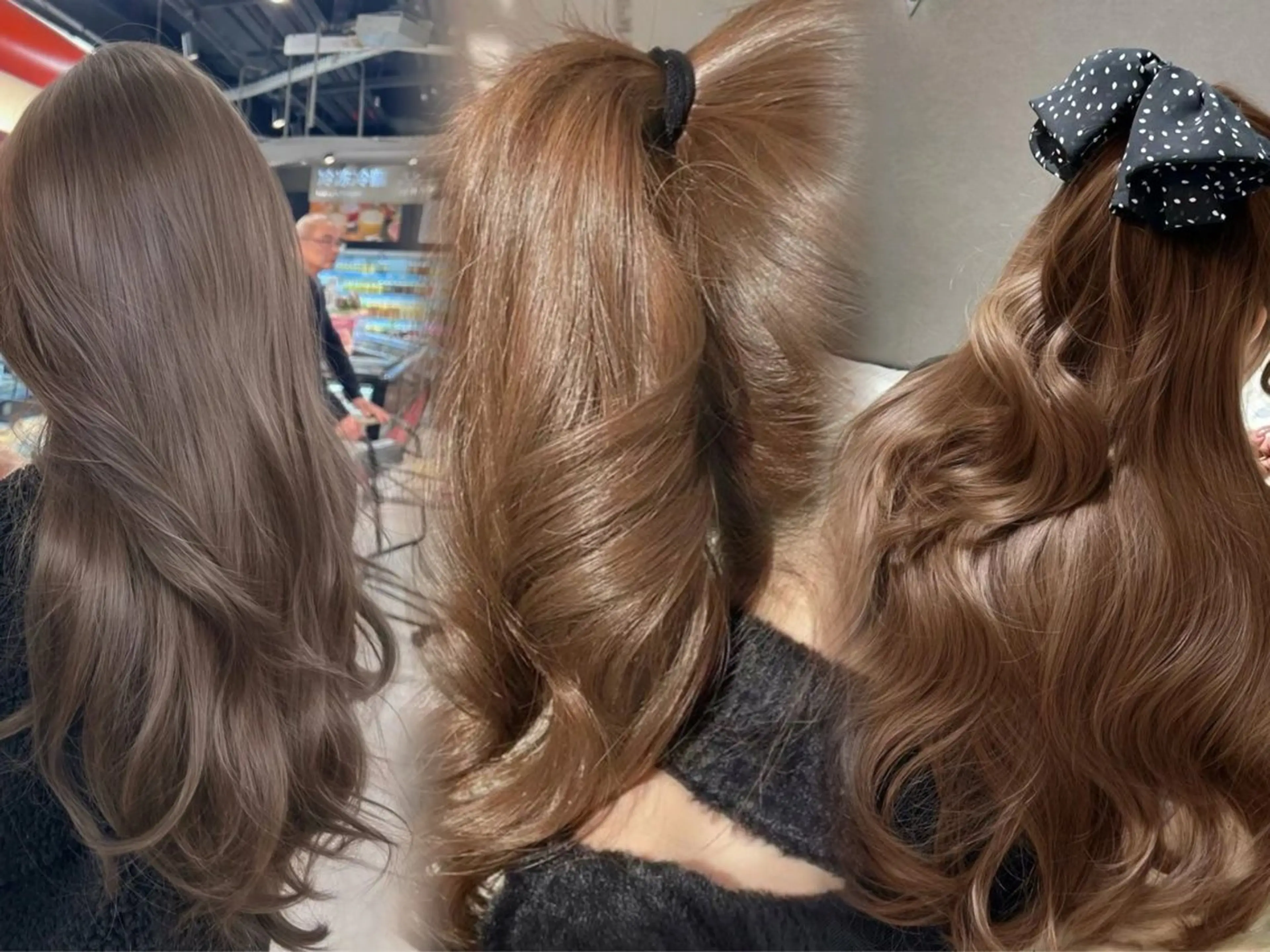 カラー ヘアカラー トリートメント ❤️ブリーチなし💚 ダブルカラー平野実花のヘアスタイル