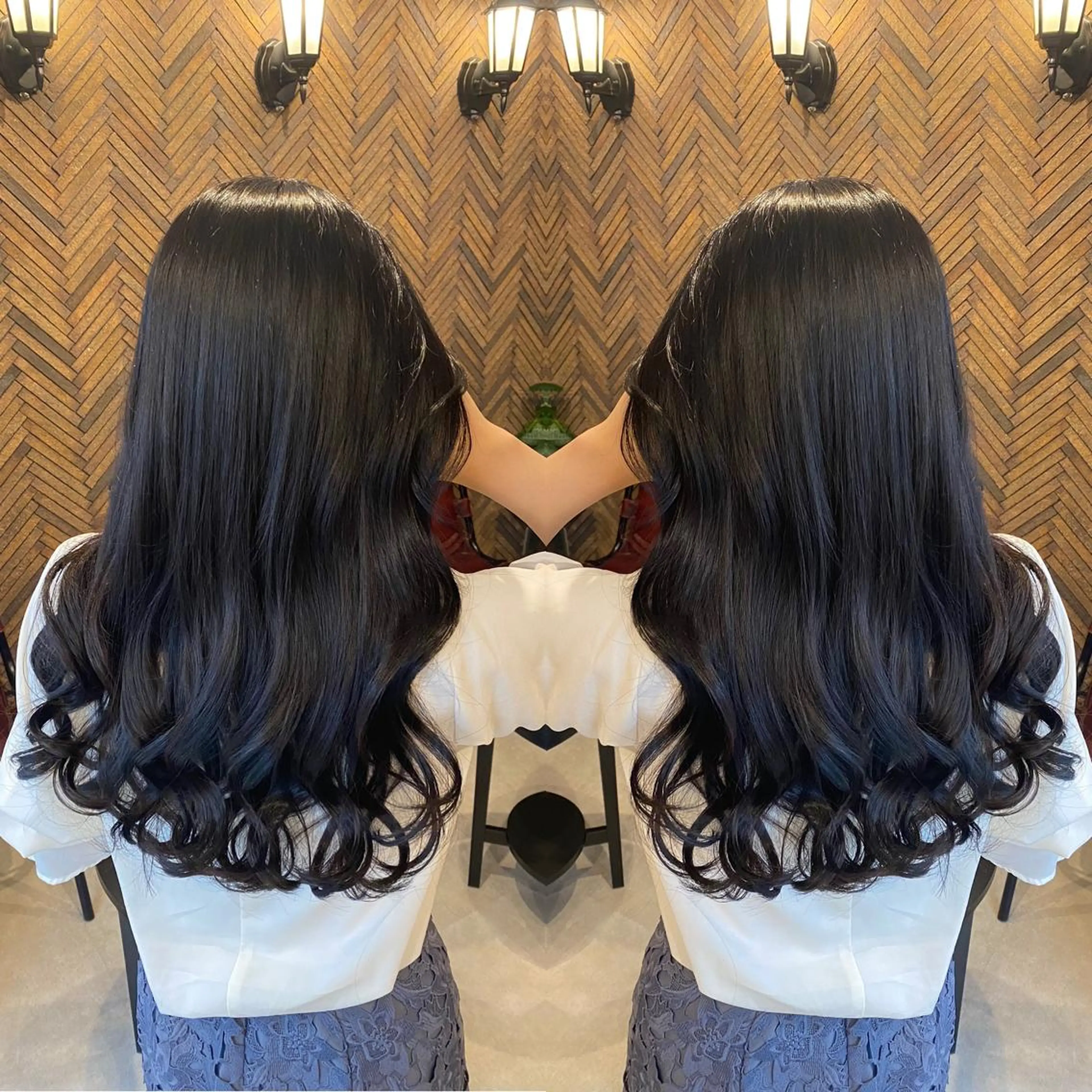 ロング カラー カット トリートメント tocca 💜石田愛結💜のヘアスタイル