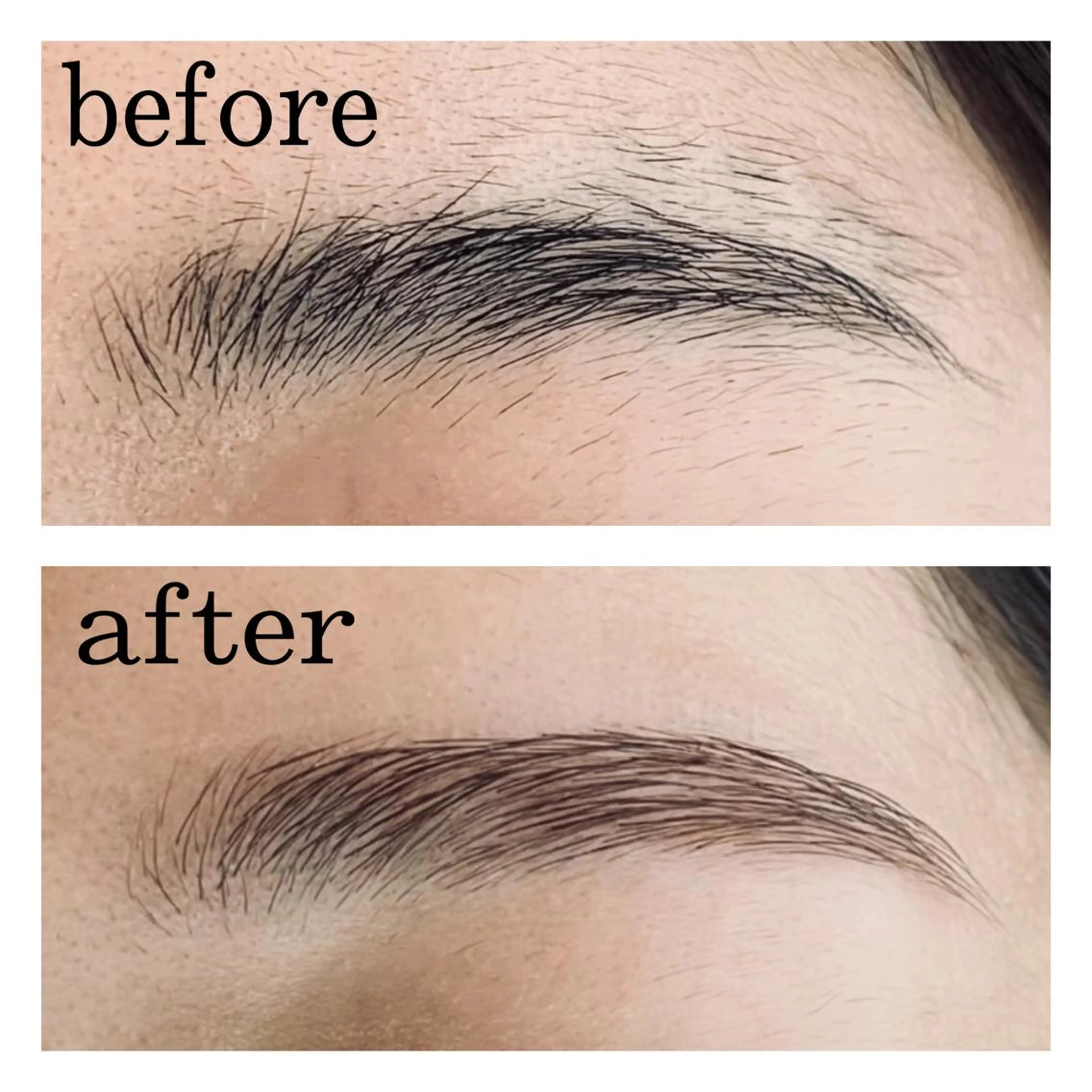 人気【美眉スタイリング】ワックス脱毛1回☆お仕上げメイク込み/顔用organicWax使用✨肌鎮静ケア付きでしっとり✨の写真