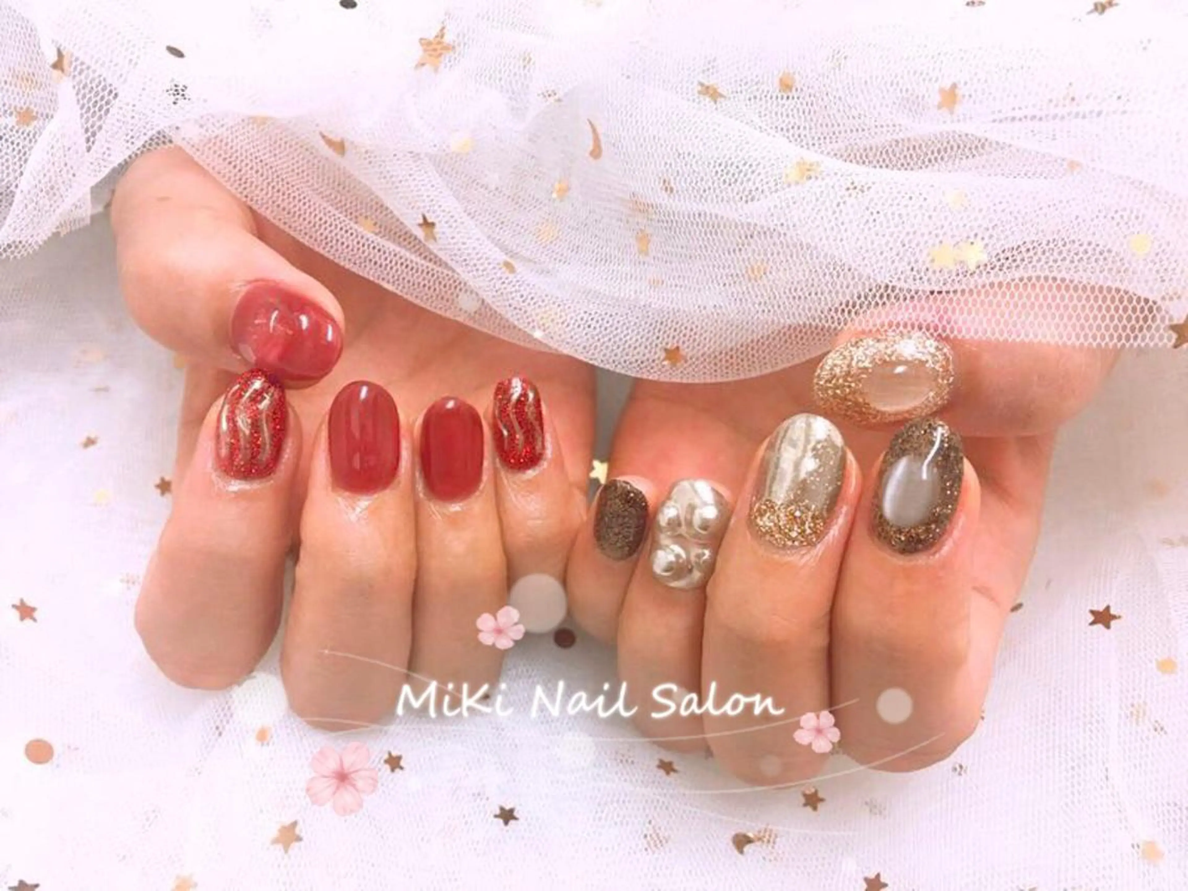 ネイル MiKi Nai池袋 長さだし得意のネイルデザイン