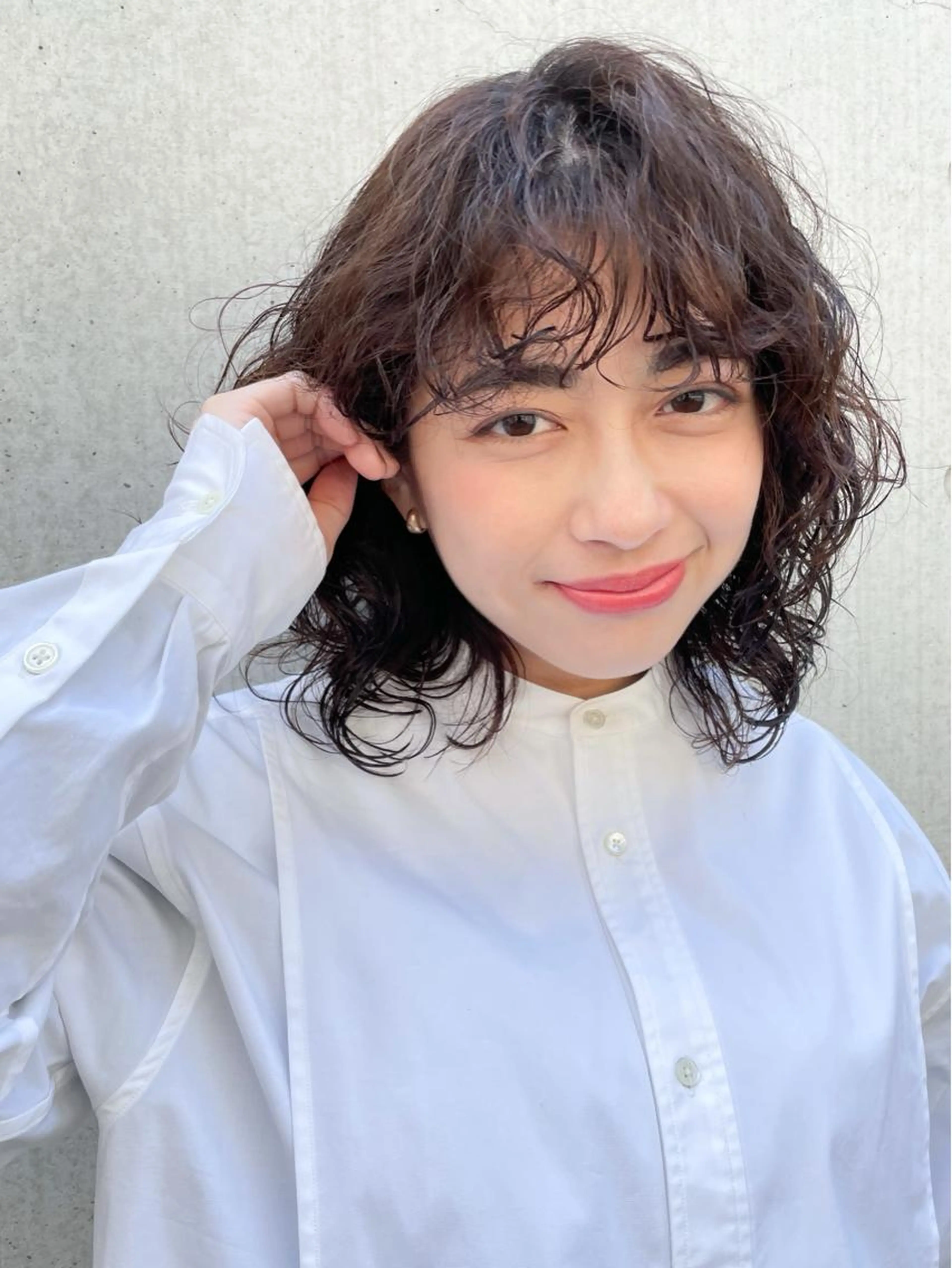 【🌱】カット+くせ毛風パーマ+オージュア6stepトリートメントの写真