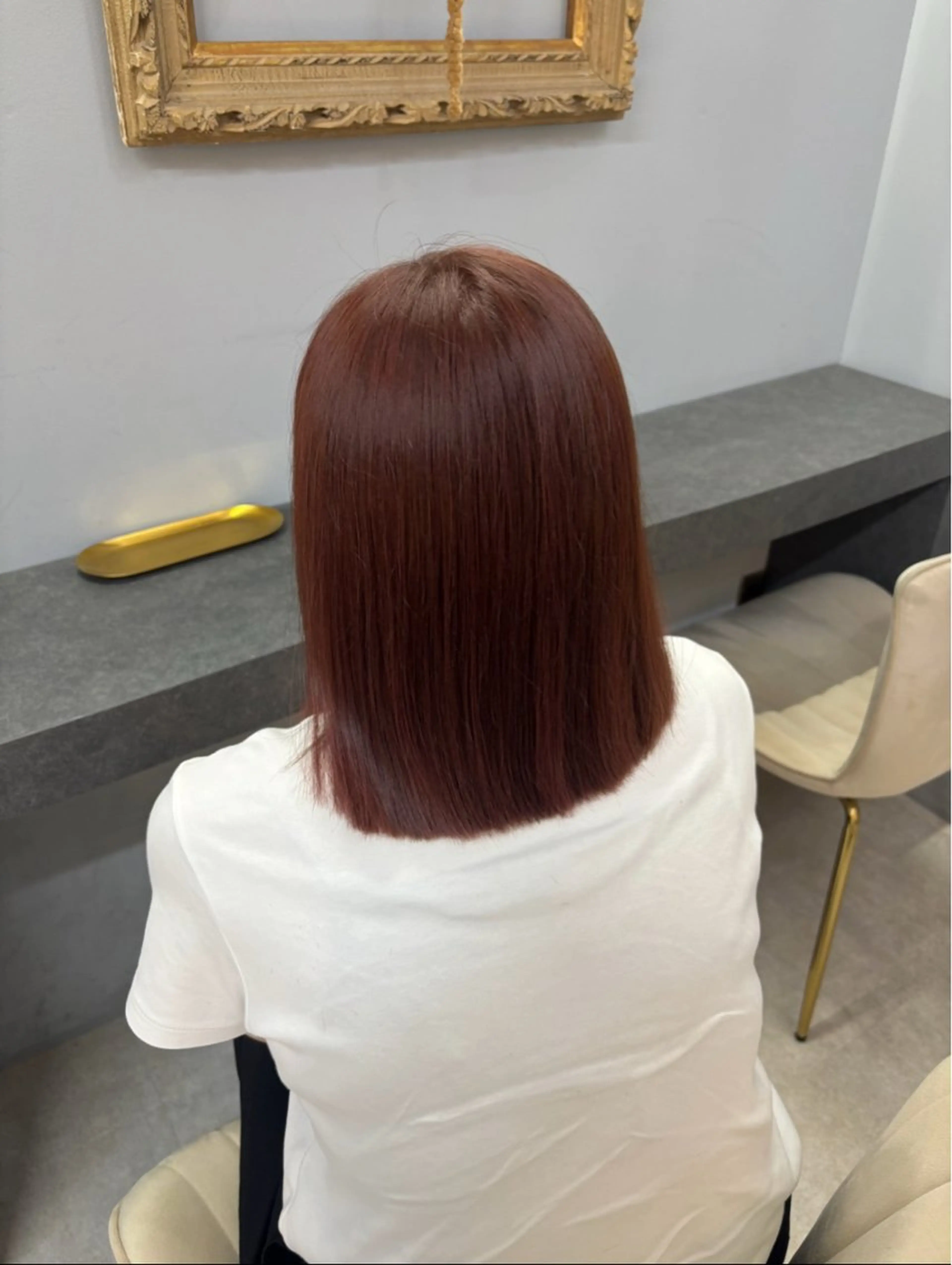 ミディアム カラー ボブ Hair atelier oz 桑野店所属・七海 優羽のヘアスタイル