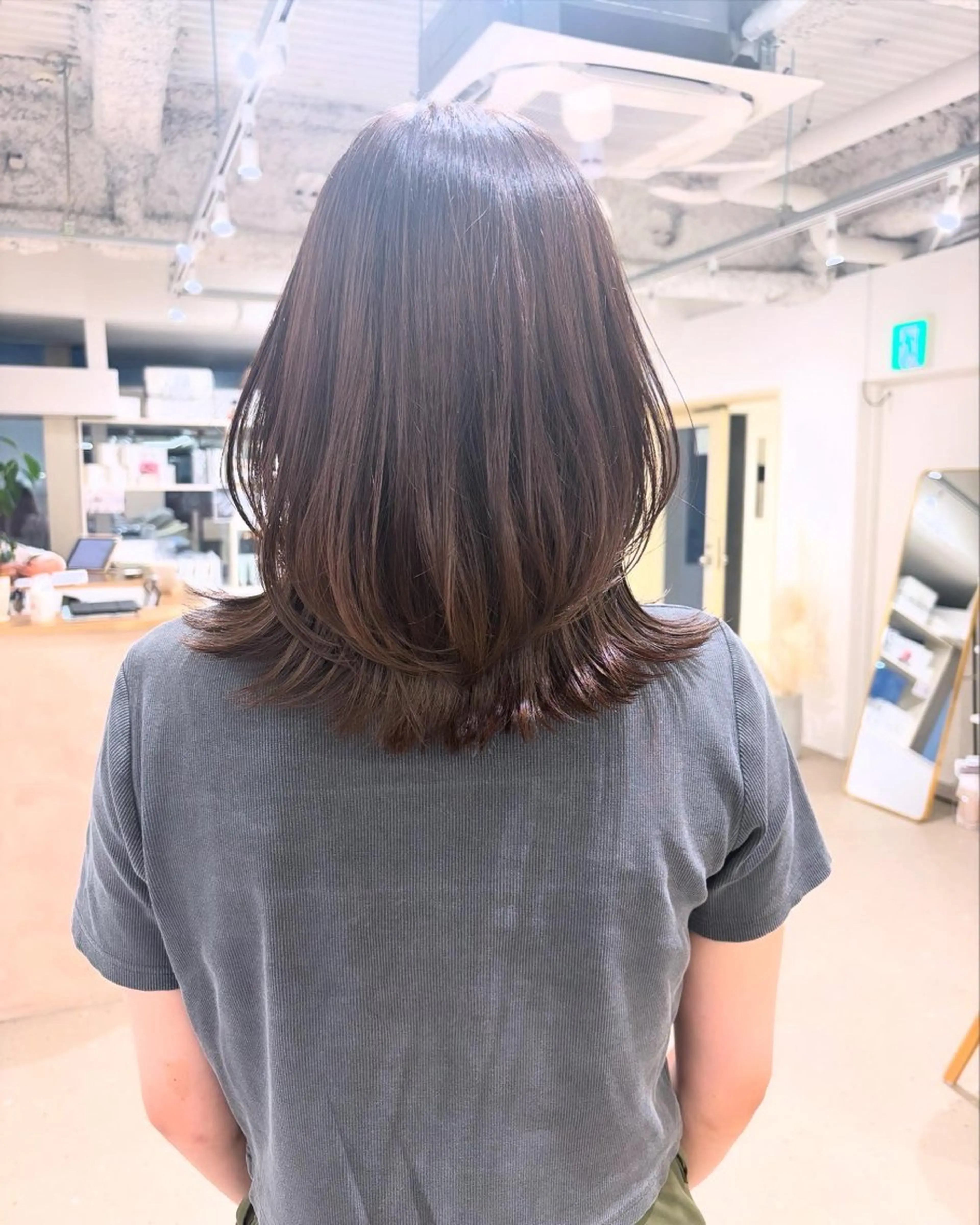 ミディアム カラー カット ヘアカラー トリートメント 似合わせ美髪ヘア✨ 天王寺．阿倍野🌈のヘアスタイル