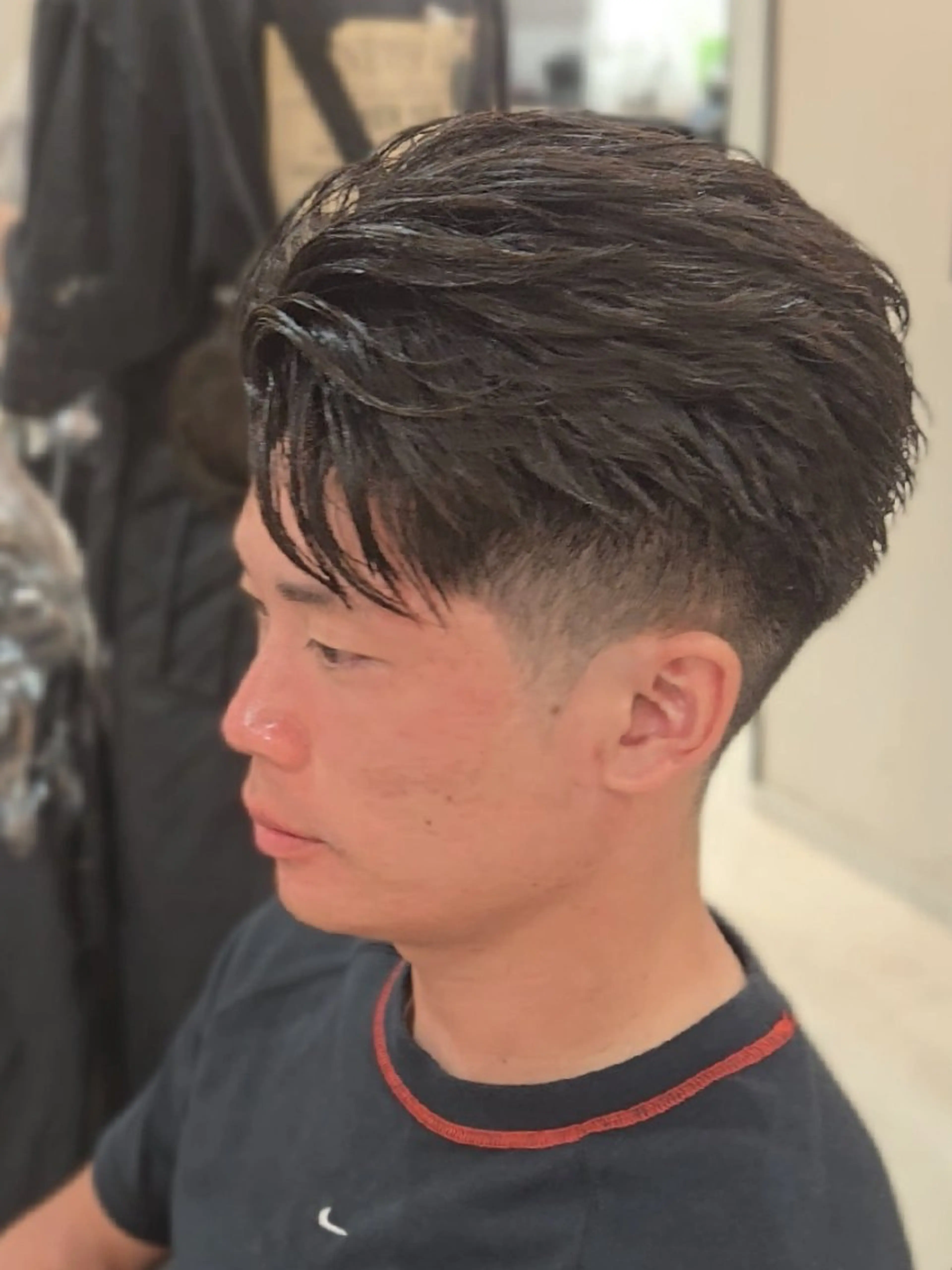 メンズ ショート フェードカット カット ヘアセット Lapis 名古屋駅前店所属・LEN名古屋/パーマ 海外ヘア/メンズ特化のヘアスタイル