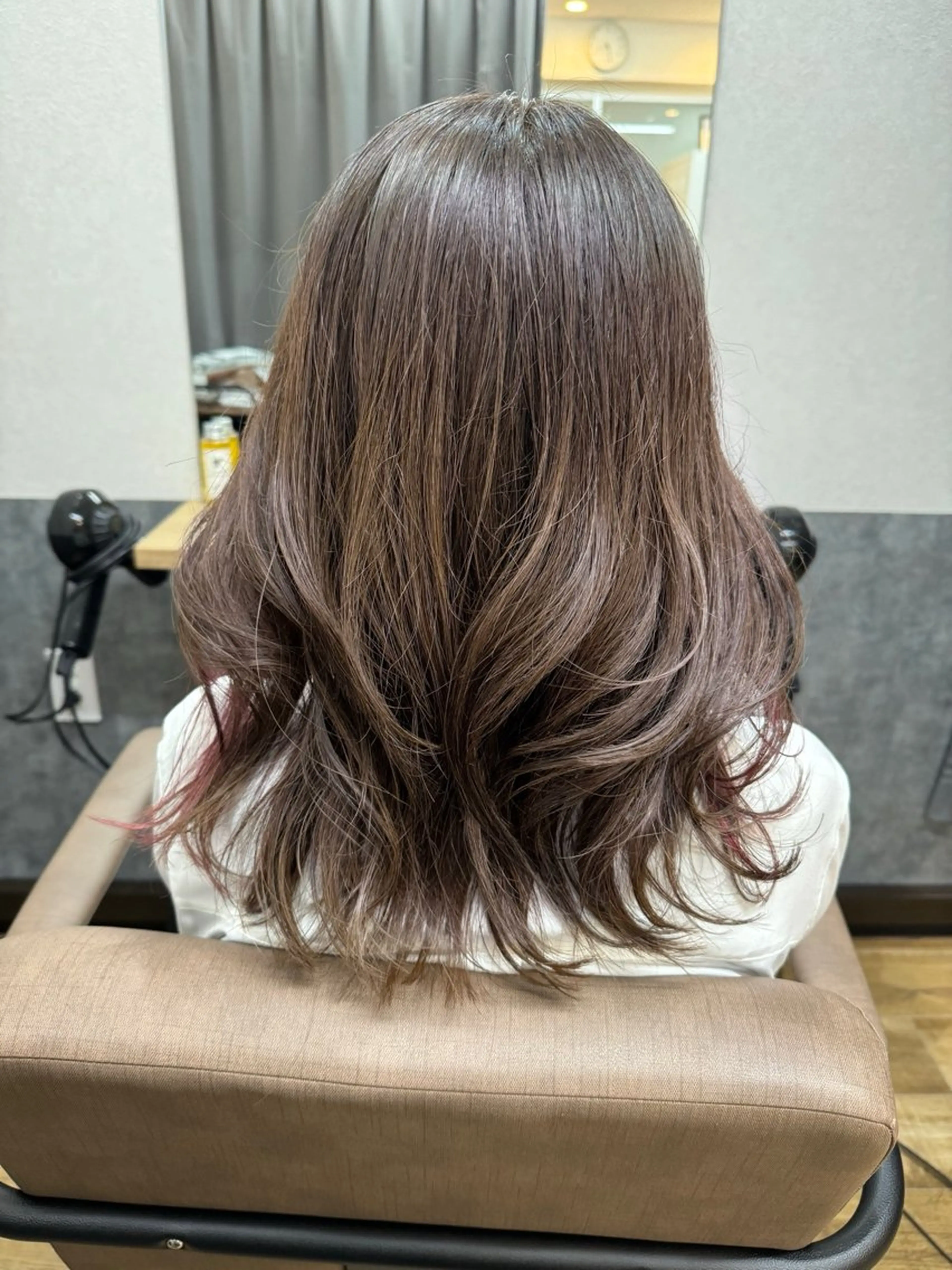 セミロング カラー ピンクカラー ローズカラー TELAHAIR南流山店所属・TERA  HAIR HARUのヘアスタイル