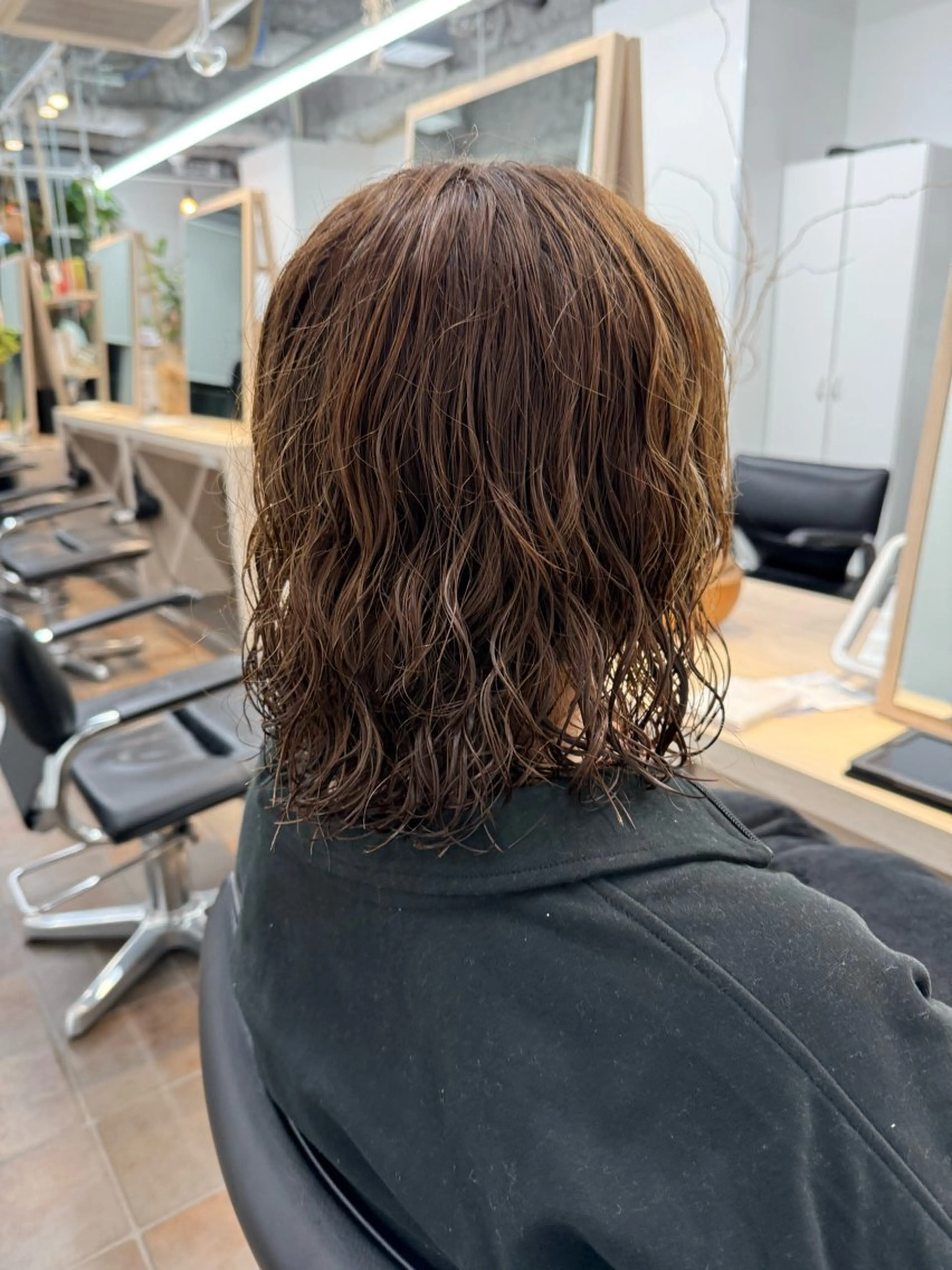 ミディアム パーマ カット パーマ トリートメント miwa/ボブパーマ /モードボブのヘアスタイル