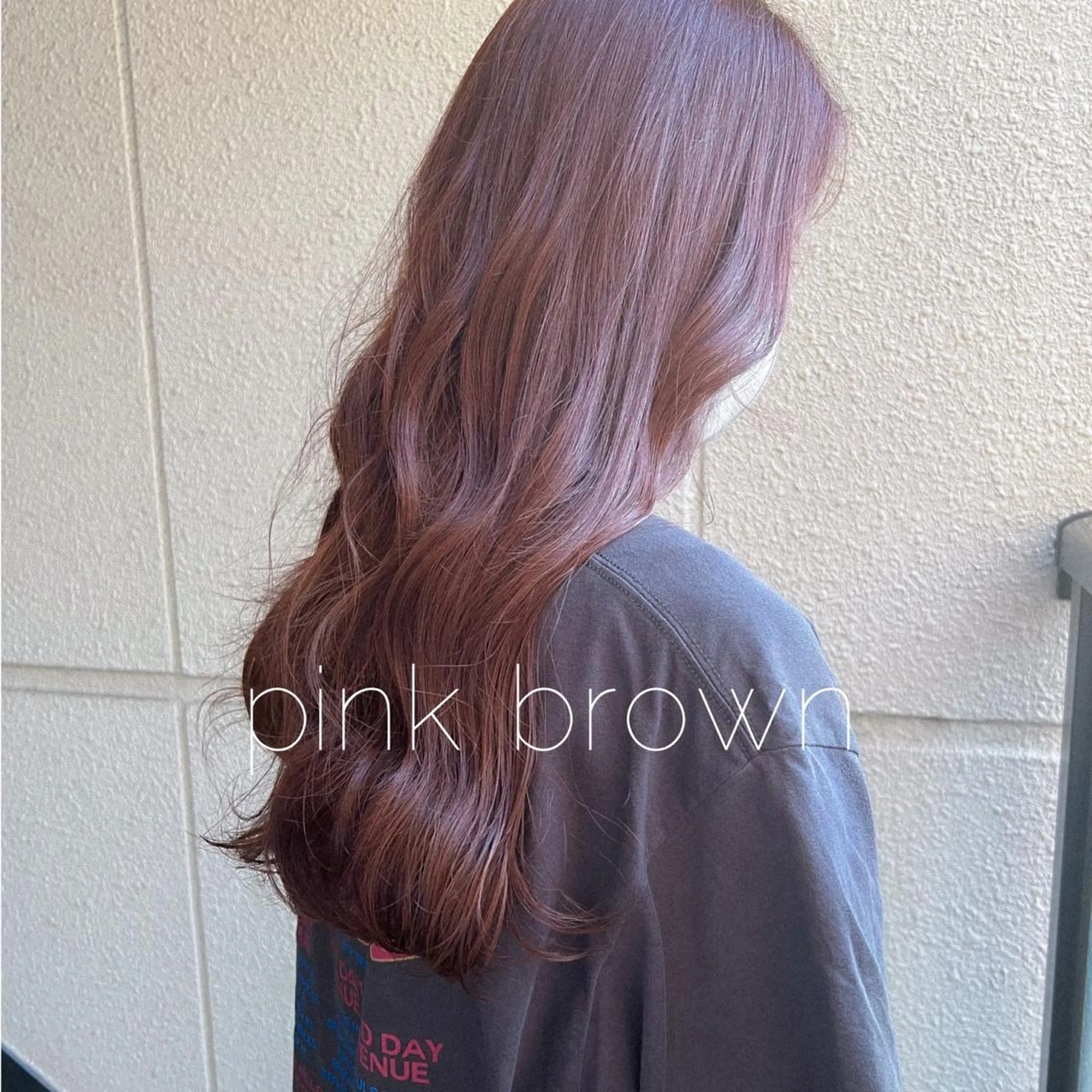 ロング カラー ブラウンカラー オレンジ ピンクカラー ヘアカラー カラーパティシエ facce🌼ikoのヘアスタイル