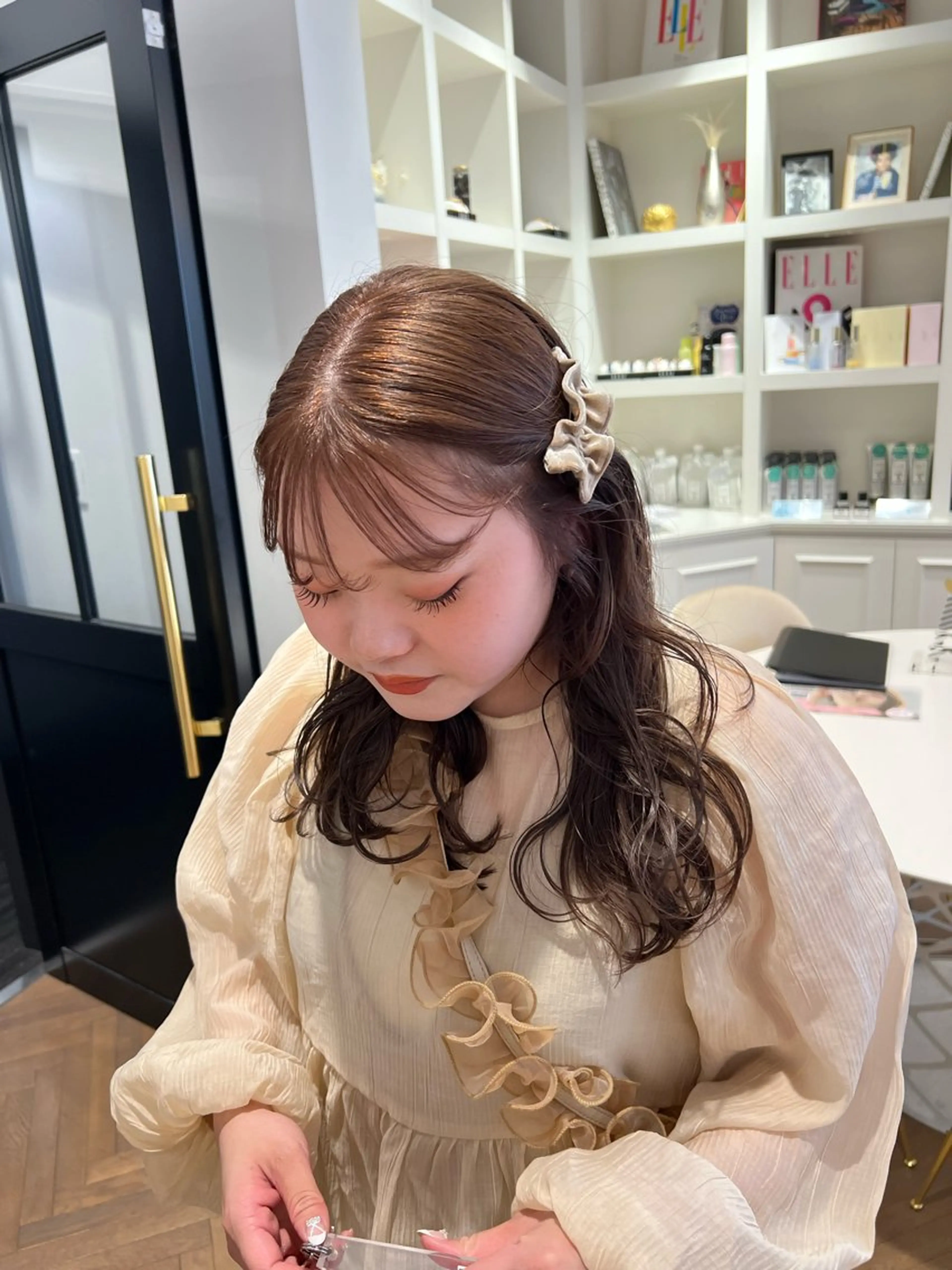 セミロング カラー ベージュカラー ラベンダーカラー カット ヘアカラー トリートメント 似合わせ/レイヤー 💟SAEのヘアスタイル
